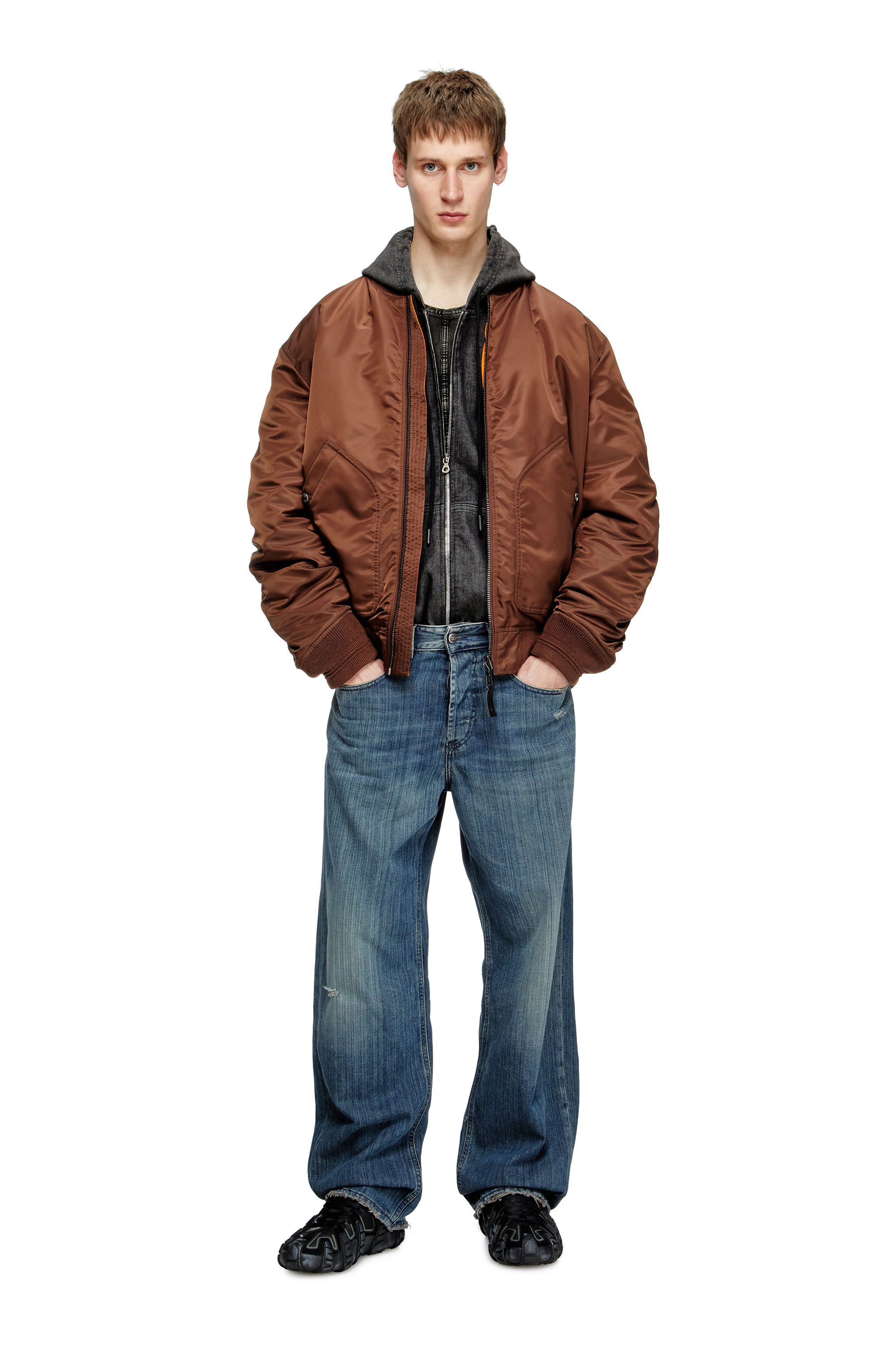 Diesel - Relaxed Jeans 2001 D-Macro 09M09 Hombre, Azul Oscuro - 1