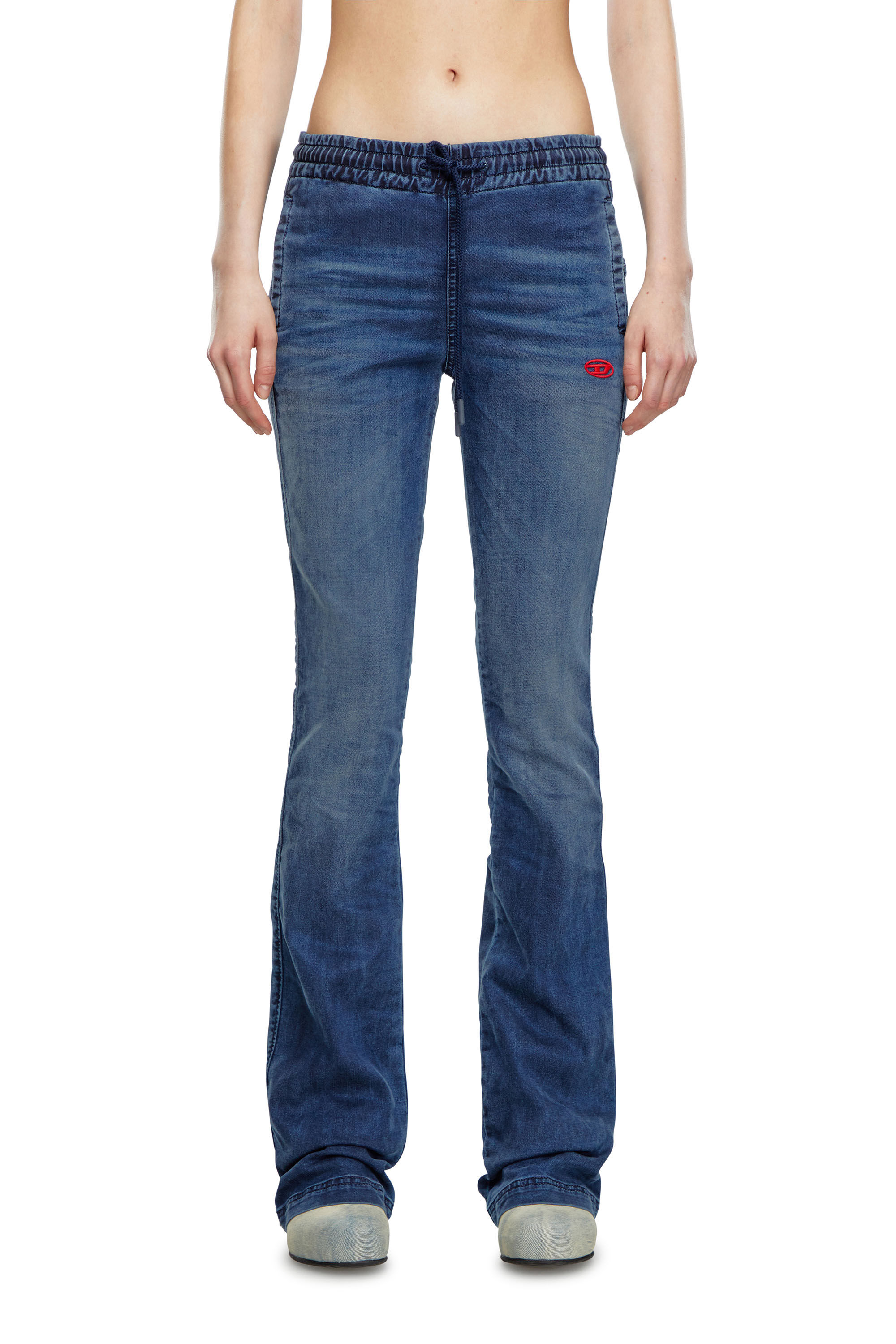 Diesel - Bootcut 2069 D-Ebbey Joggjeans® 068LX Mujer, Azul Oscuro - 3