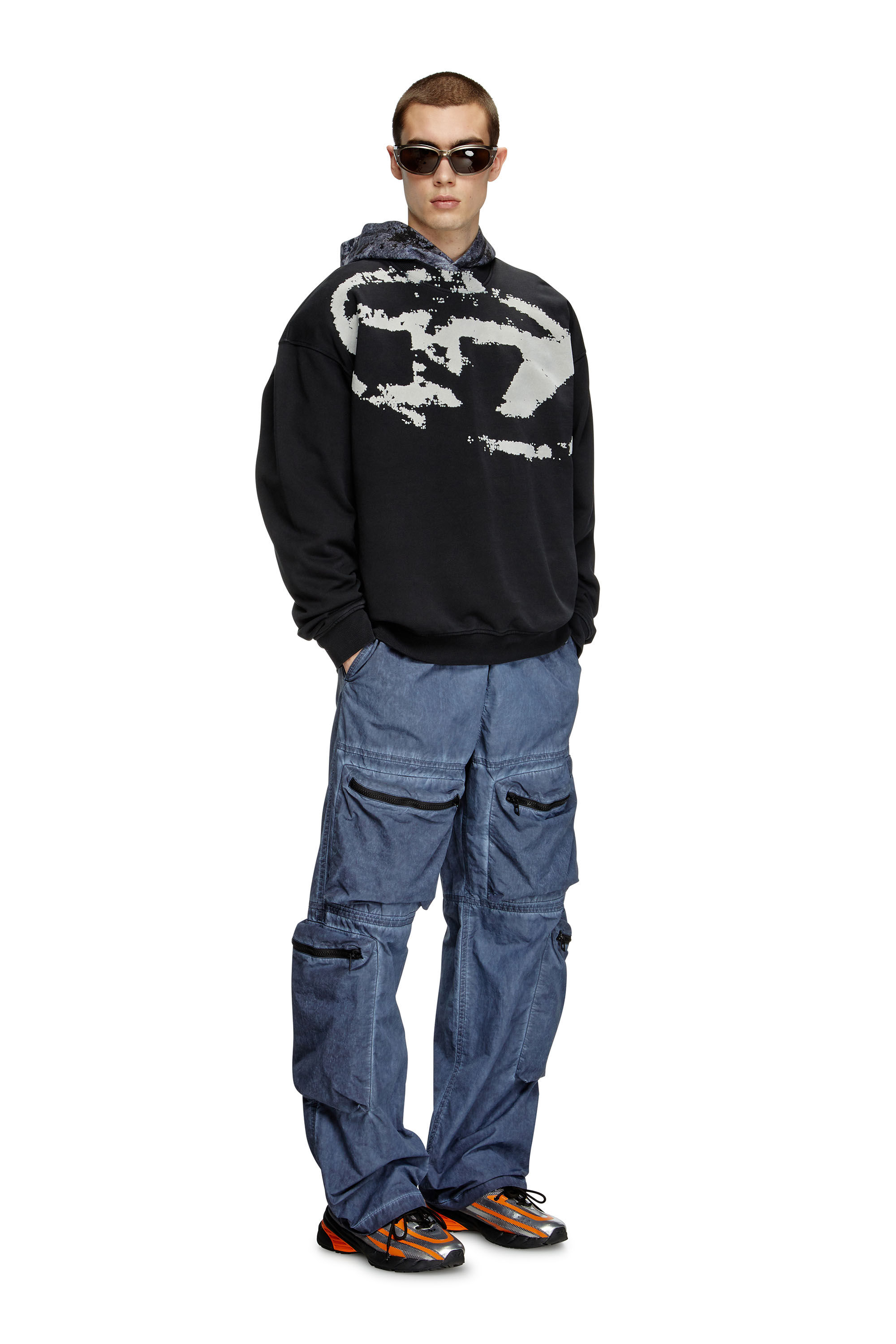 DIESEL] F-SLIMMY-OD カットアウト ロゴ クロップ長袖Tシャツ