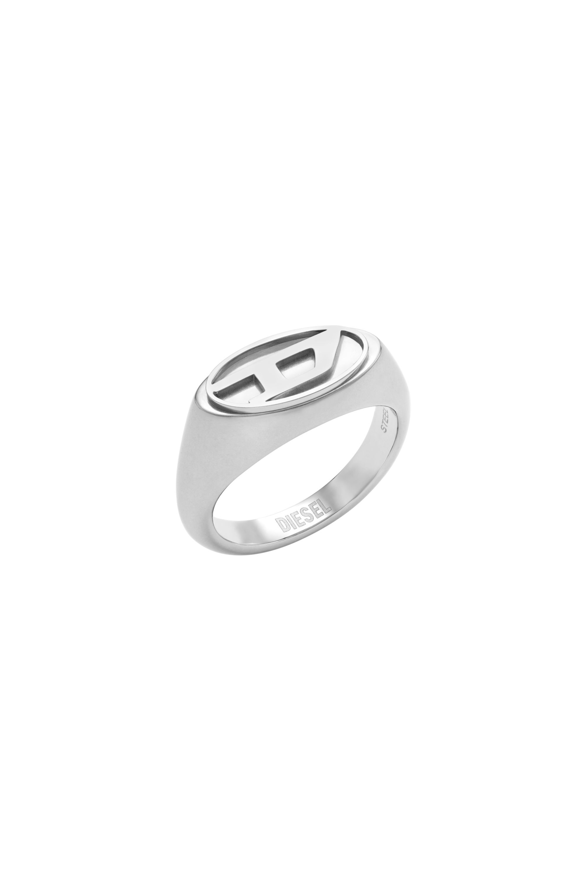 ブランド通販サイトをすべて | ring signet steel Stainless Women's Silver Diesel | アクセサリー