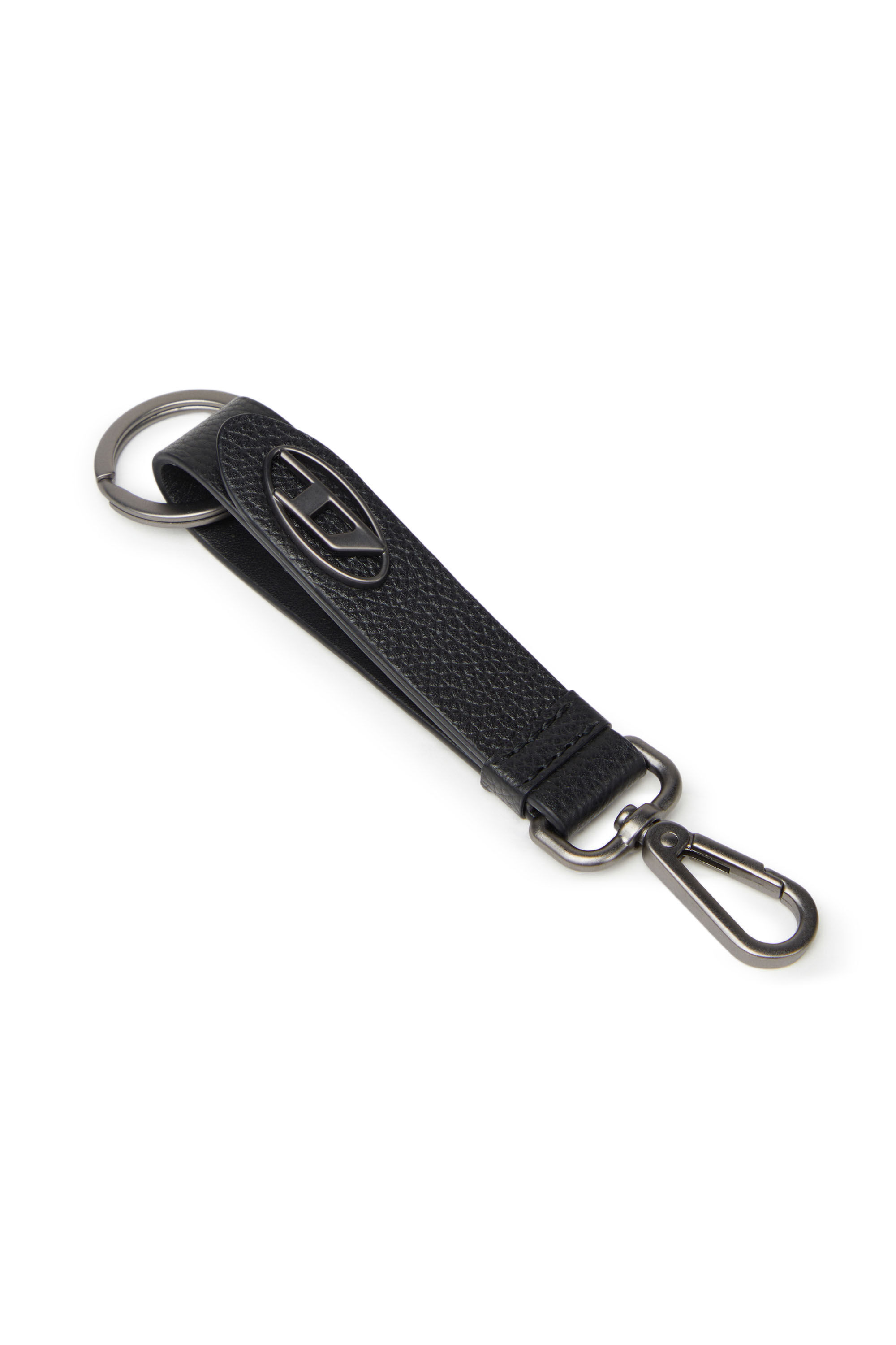 Diesel - KEY RING, Llavero en cuero texturizado Hombre in Negro - 2