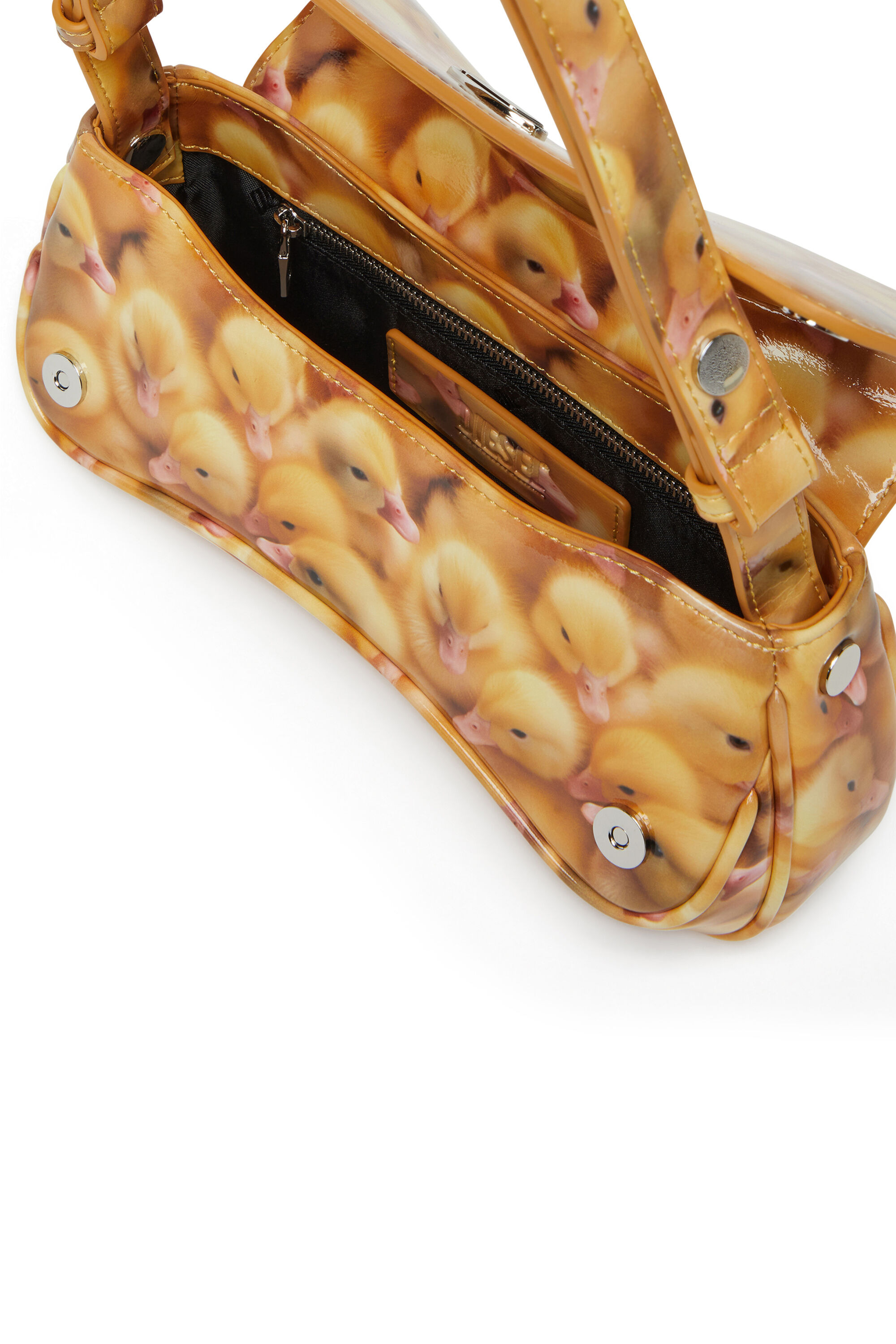 Diesel - PLAY CLUTCH, Play-Clutch brillante con estampado Mujer in Amarillo - 2