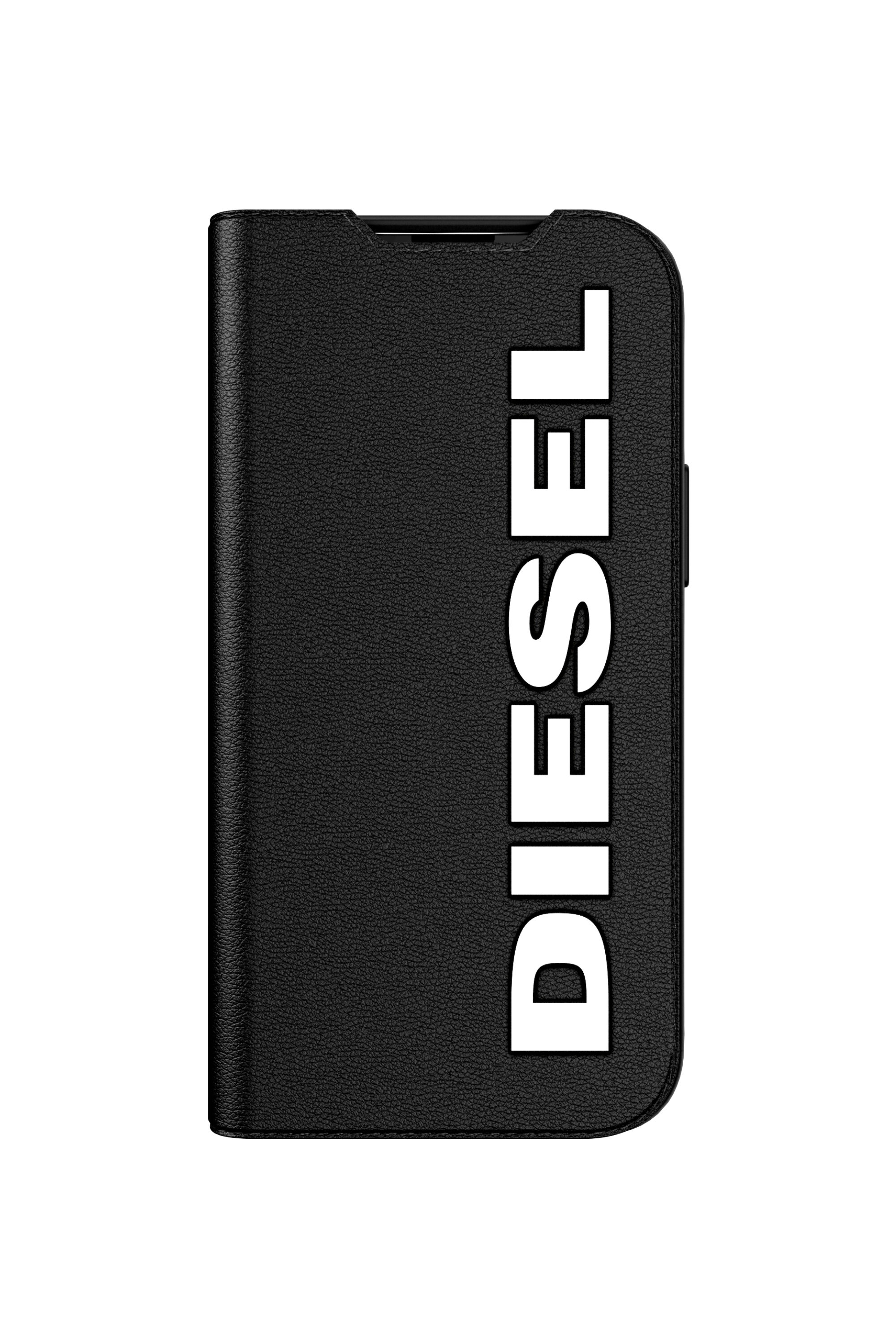 Diesel - 47158 BOOKLET CASE, Funda con tarjetero por iPhone 13/13 Pro Unisex in Negro - 2