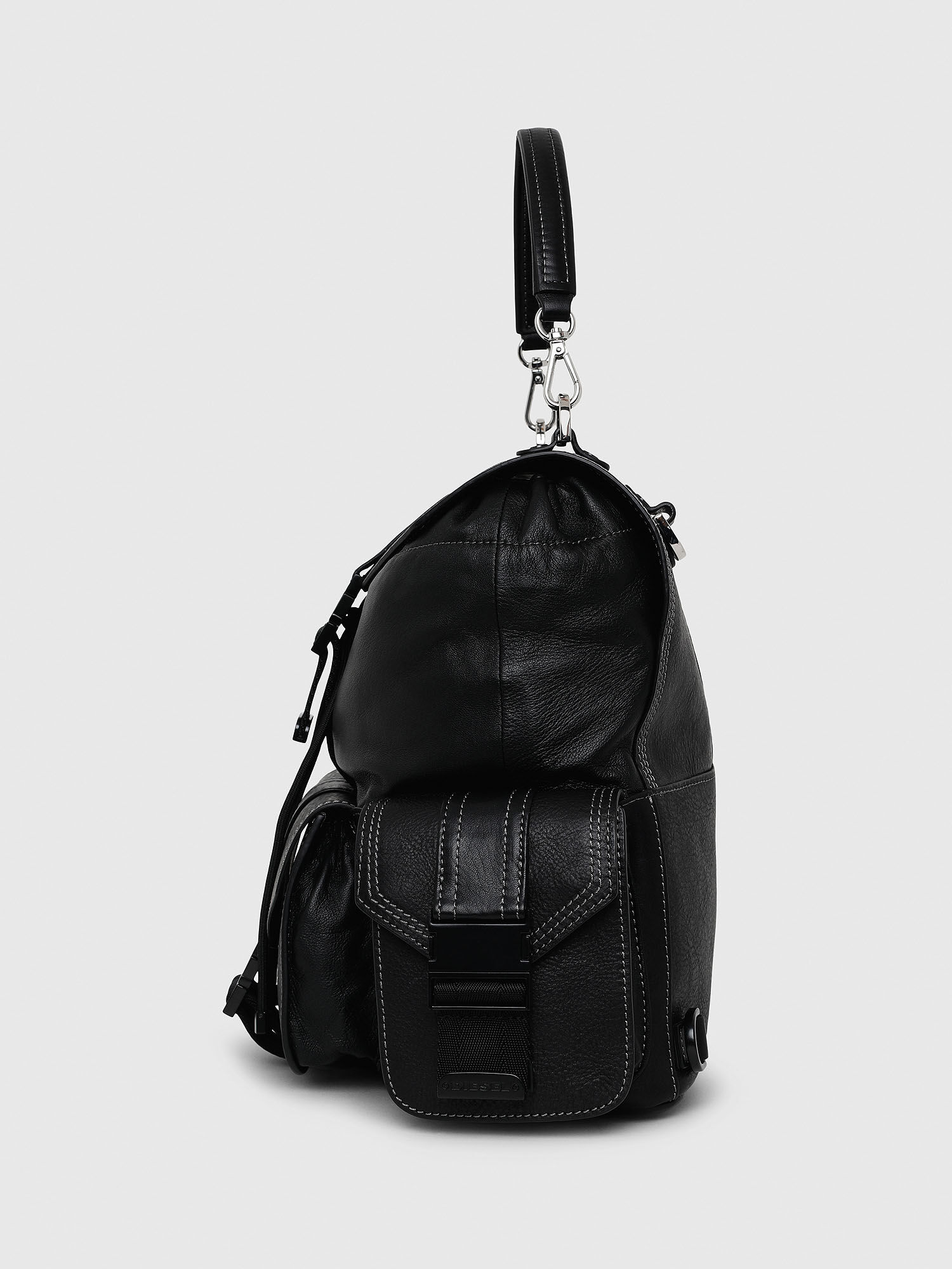 Diesel - MISS-MATCH BACKPACK, Opaque Black - Image 4