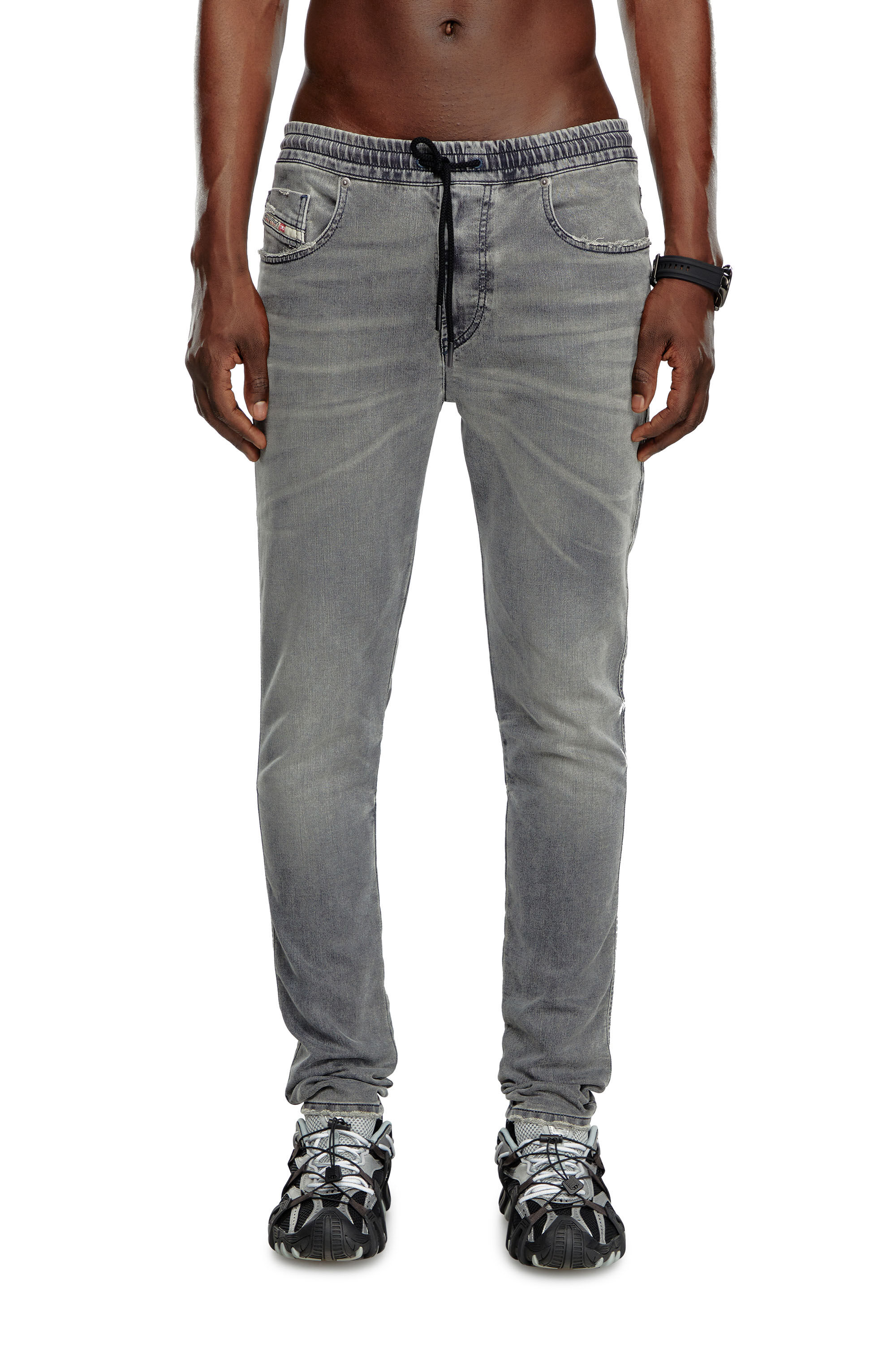 Diesel - Man's Slim 2060 D-Strukt Joggjeans® 068LT, Dark grey - 3