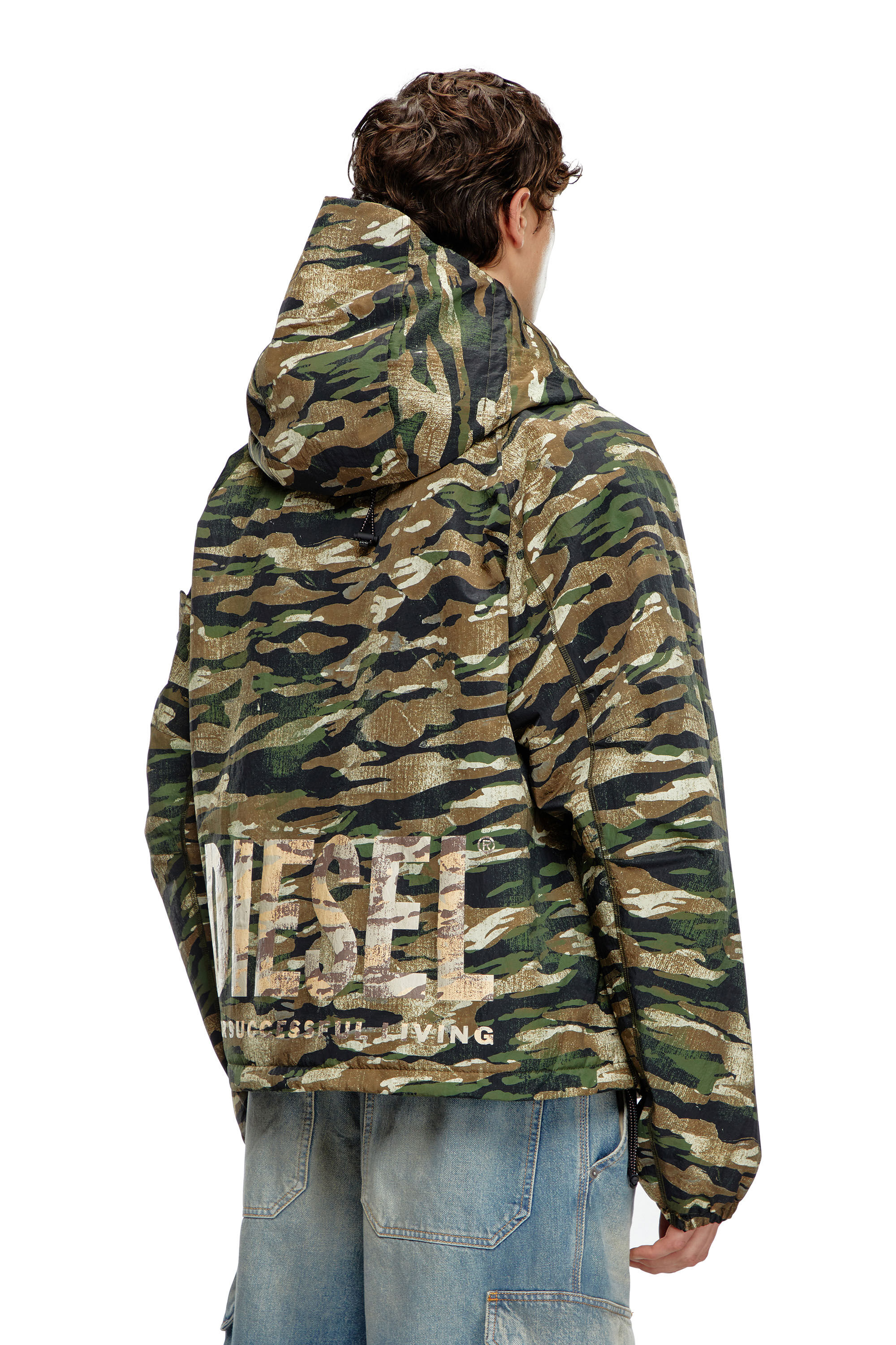 Diesel - AMWT-BERNARD-WT24, Chaqueta con capucha de camuflaje Hombre in Multicolor - 5