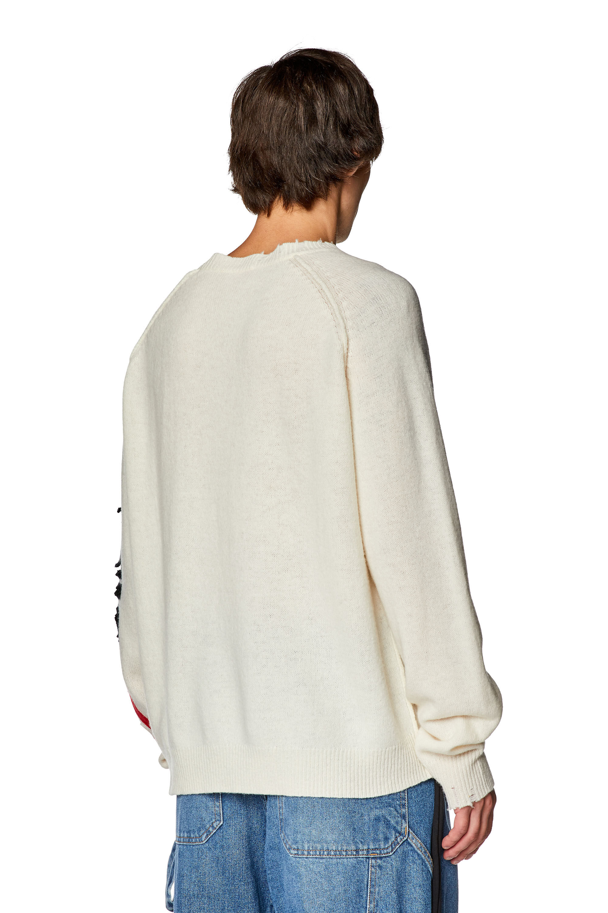 Men s Wool sweater with cut up logo K SARIA Diesel
