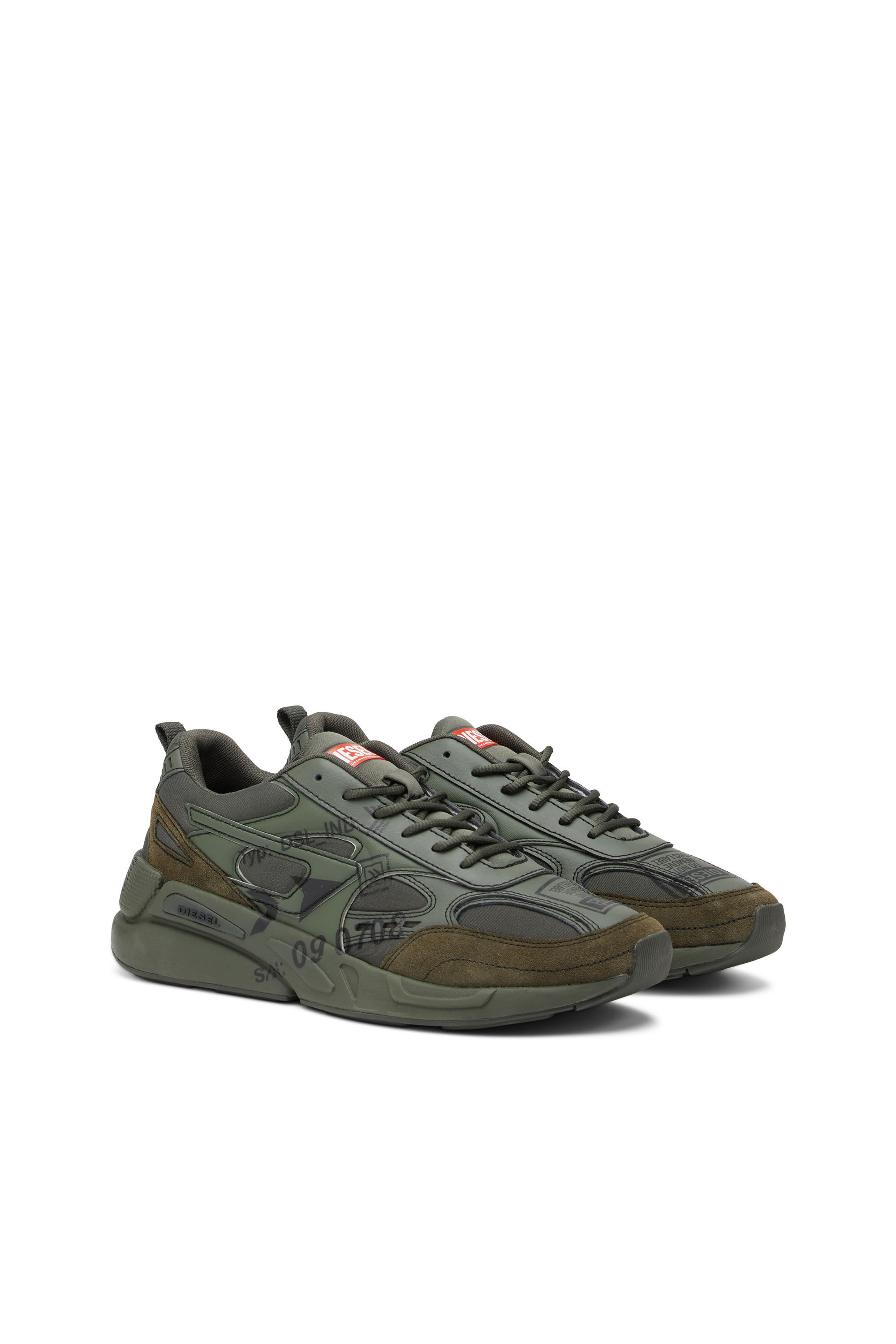 Diesel - S-SERENDIPITY SPORT, Man's S-Serendipity Sport - Sneakers with graphic logo prints in Green - 2