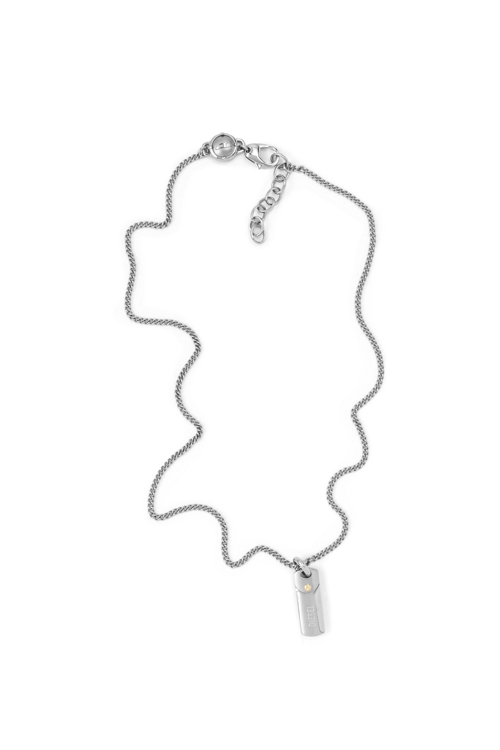 DX1116 Man: Steel dog tag pendant necklace | Diesel