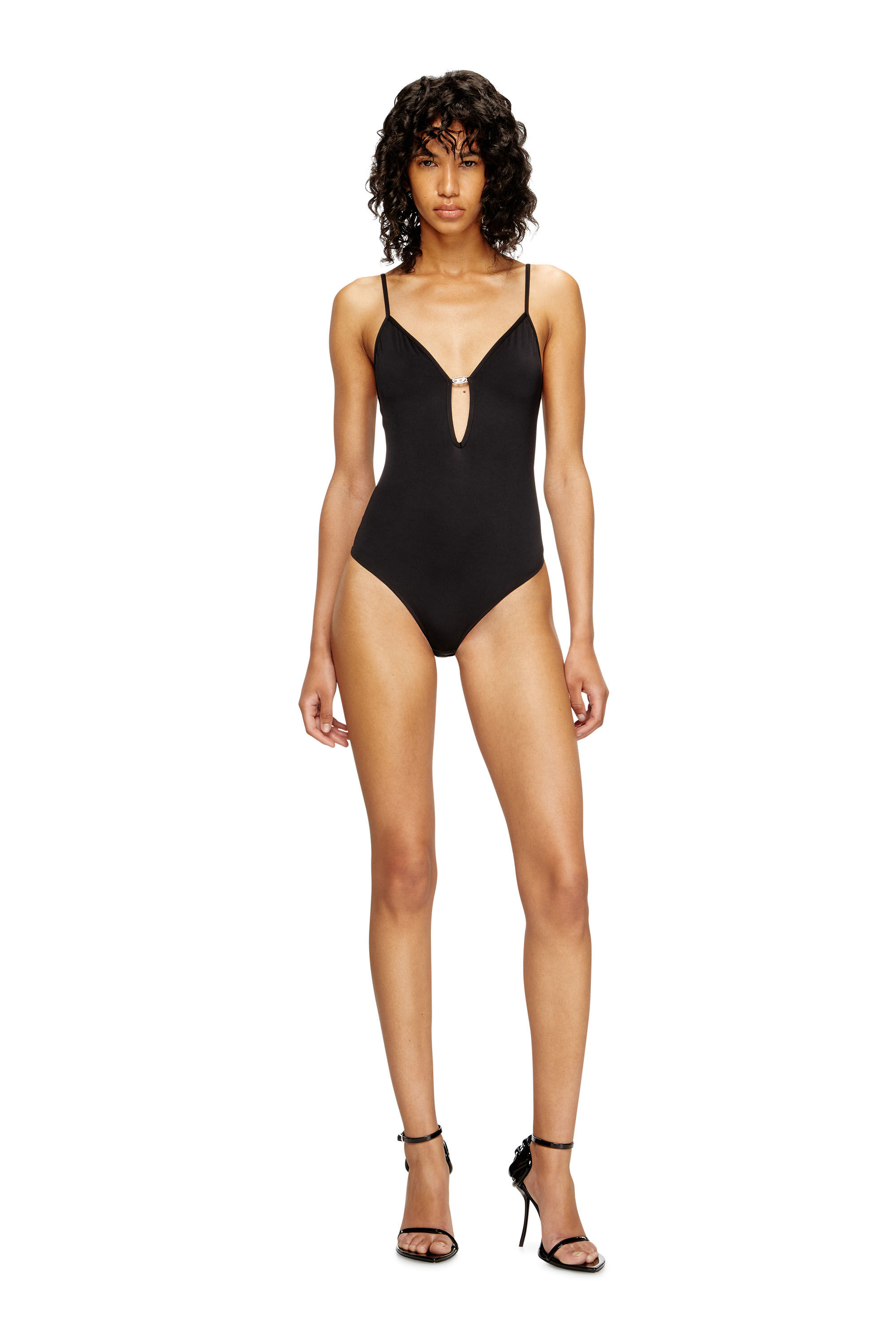 Diesel - UFBY-OVAL-D-BODYSUIT, Body Oval D Mujer in Negro - 2