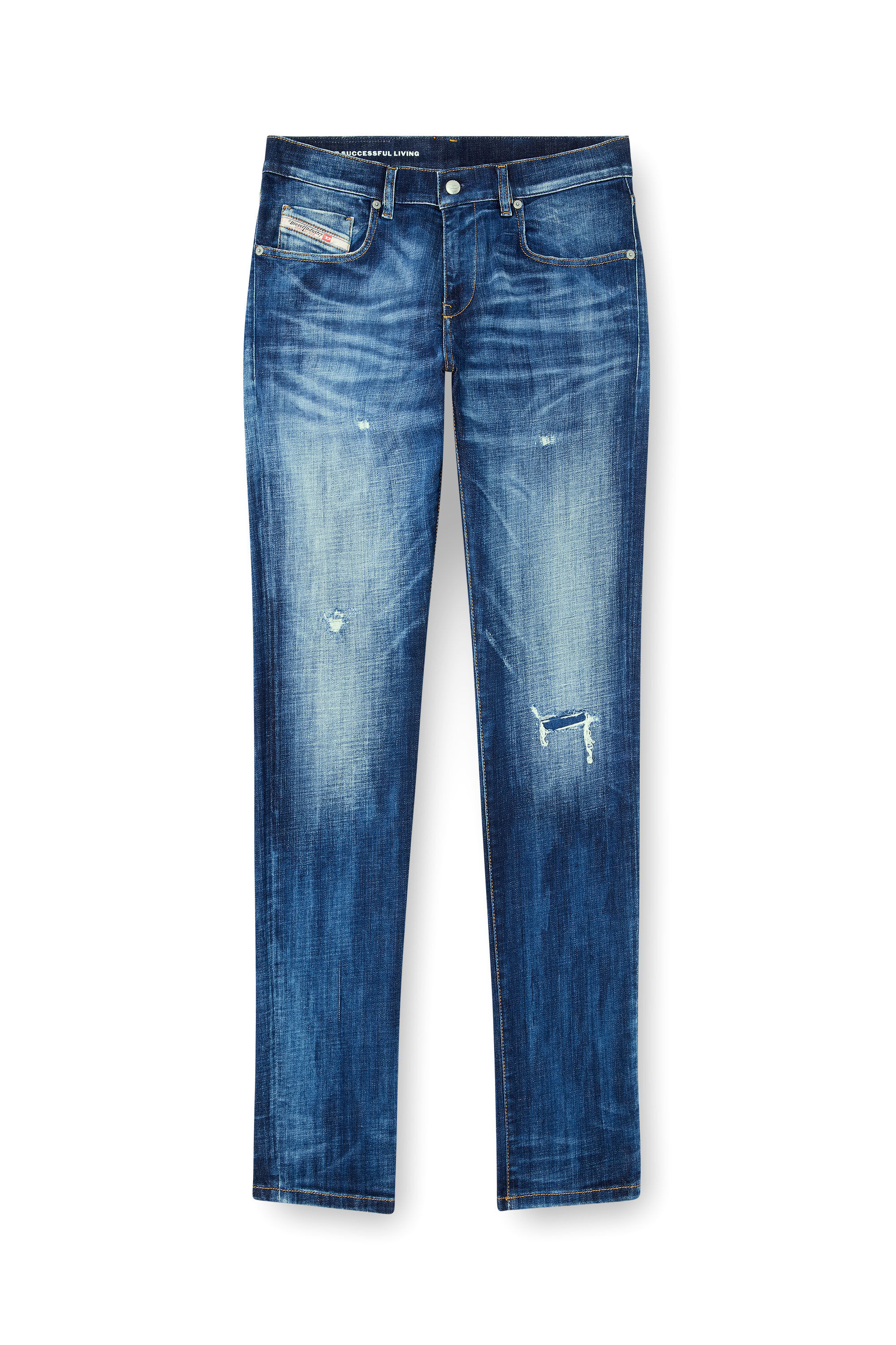 Diesel - Slim Jeans 2019 D-Strukt 09M17 Hombre, Azul Oscuro - 2