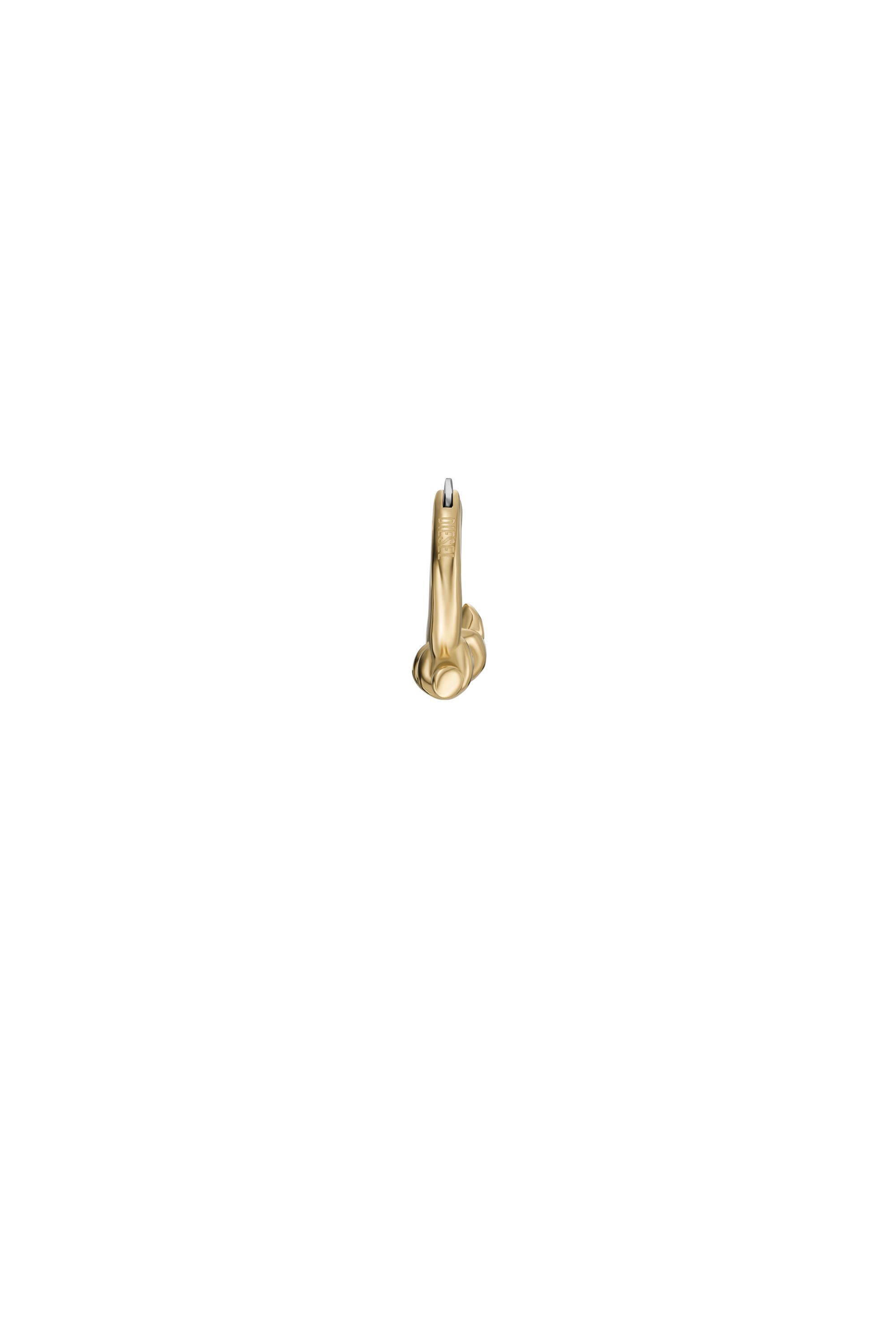 【DIESEL】DX1566710 EARRING Women's Gold-Tone Stainless Steel Hoop Earring | Gold | Diesel