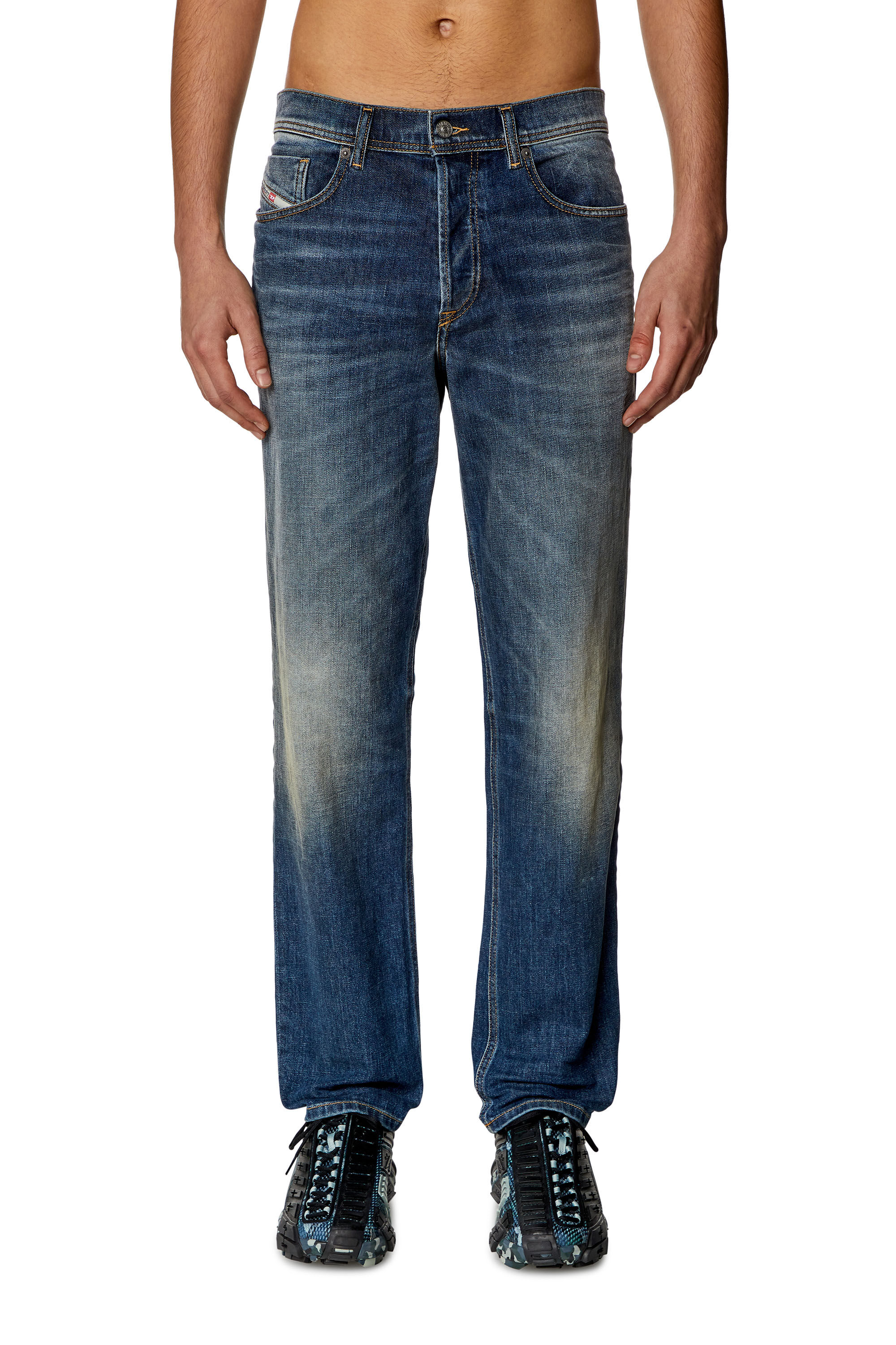 Diesel - Man Tapered Jeans 2023 D-Finitive 09H43, Dark Blue - Image 3