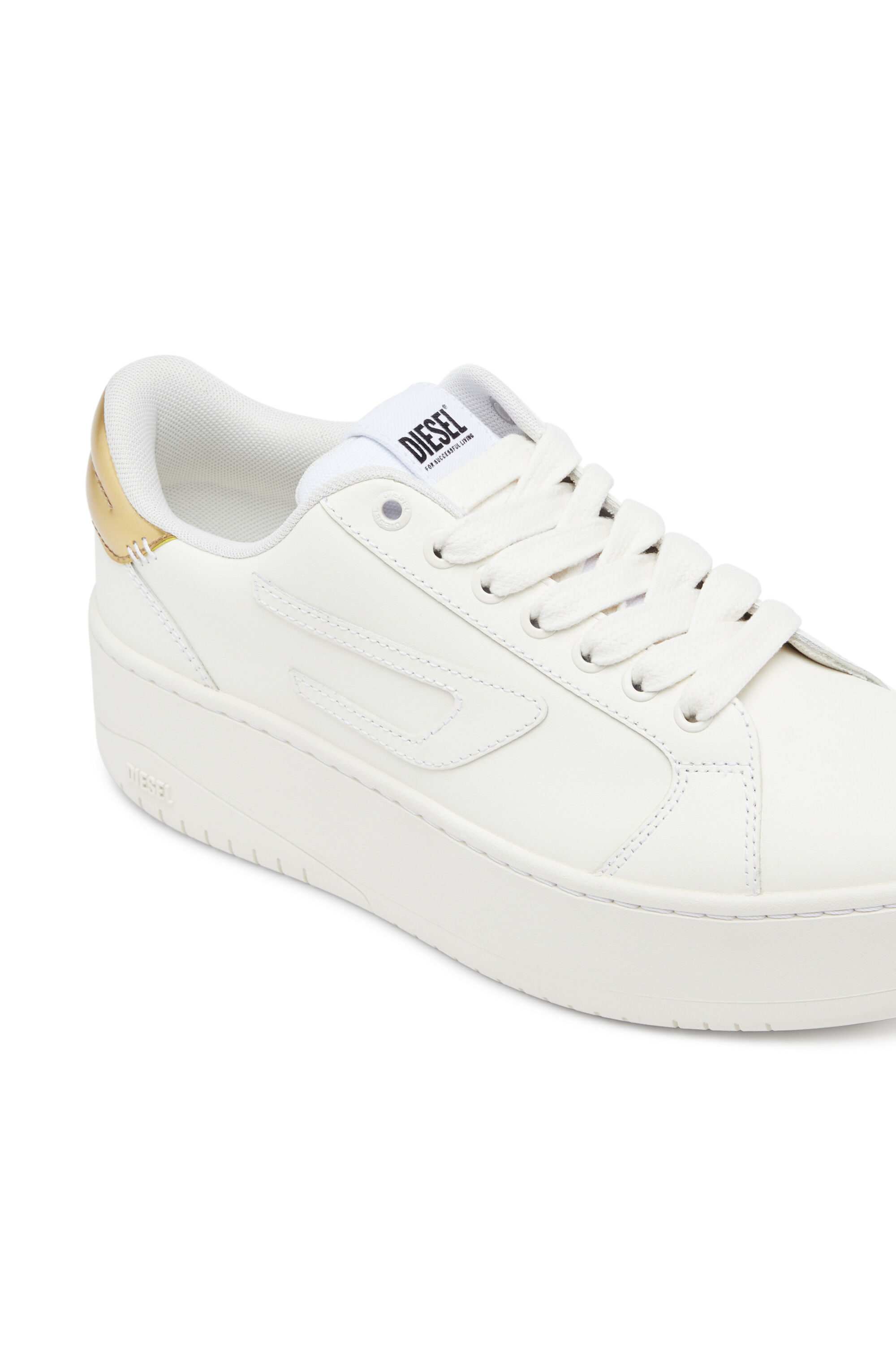 Women's S-Athene Bold-Low-top sneakers with flatform sole | Oro | Diesel