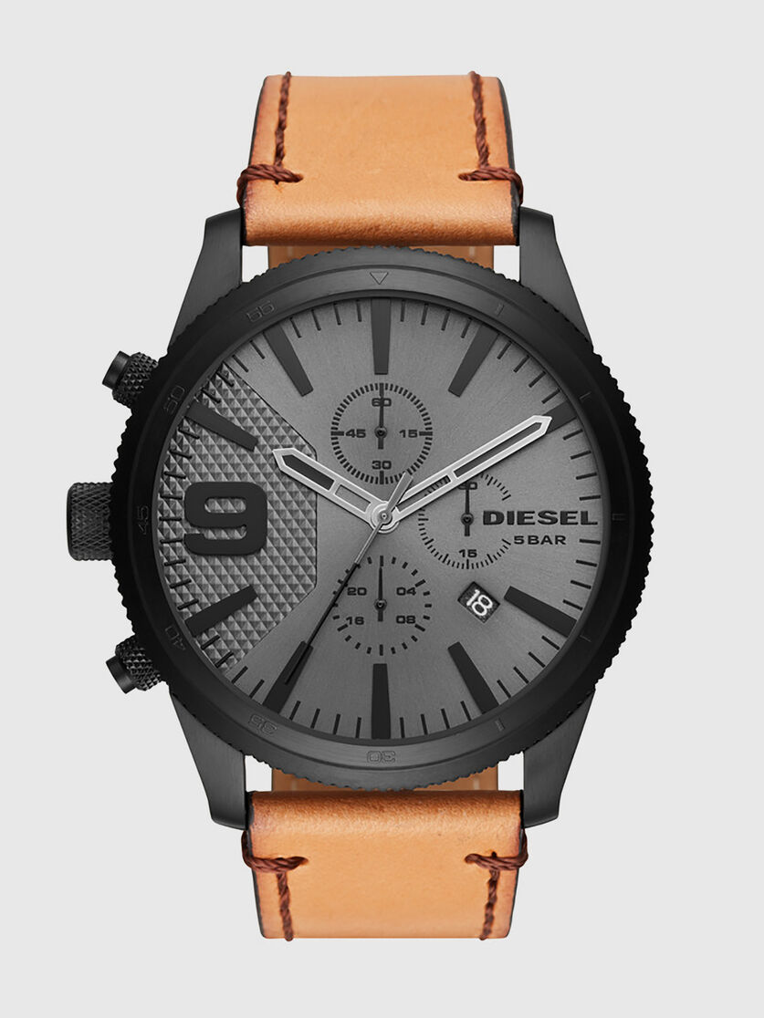 Dz4468 Man Brown Rotating Topring Watch 50 Mm Diesel