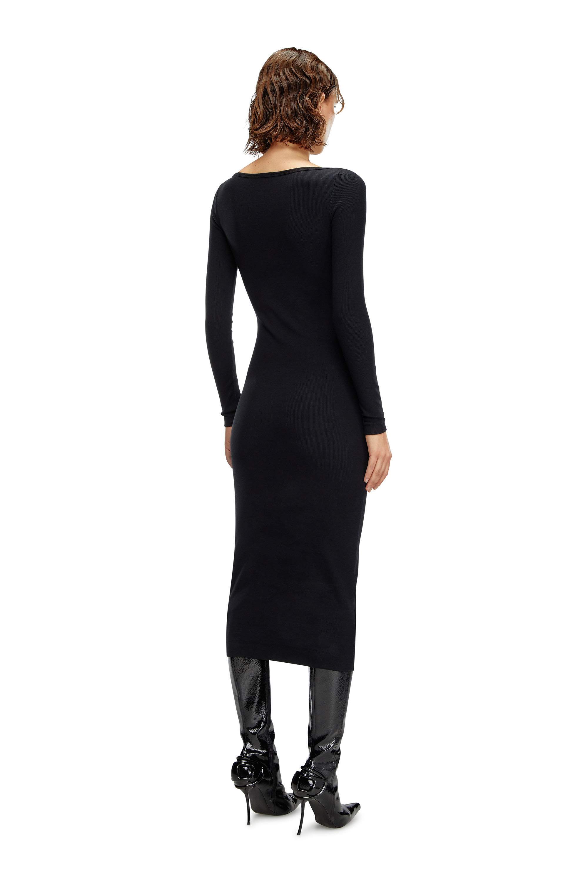 Women's Scoop-neck midi dress | Black | Diesel