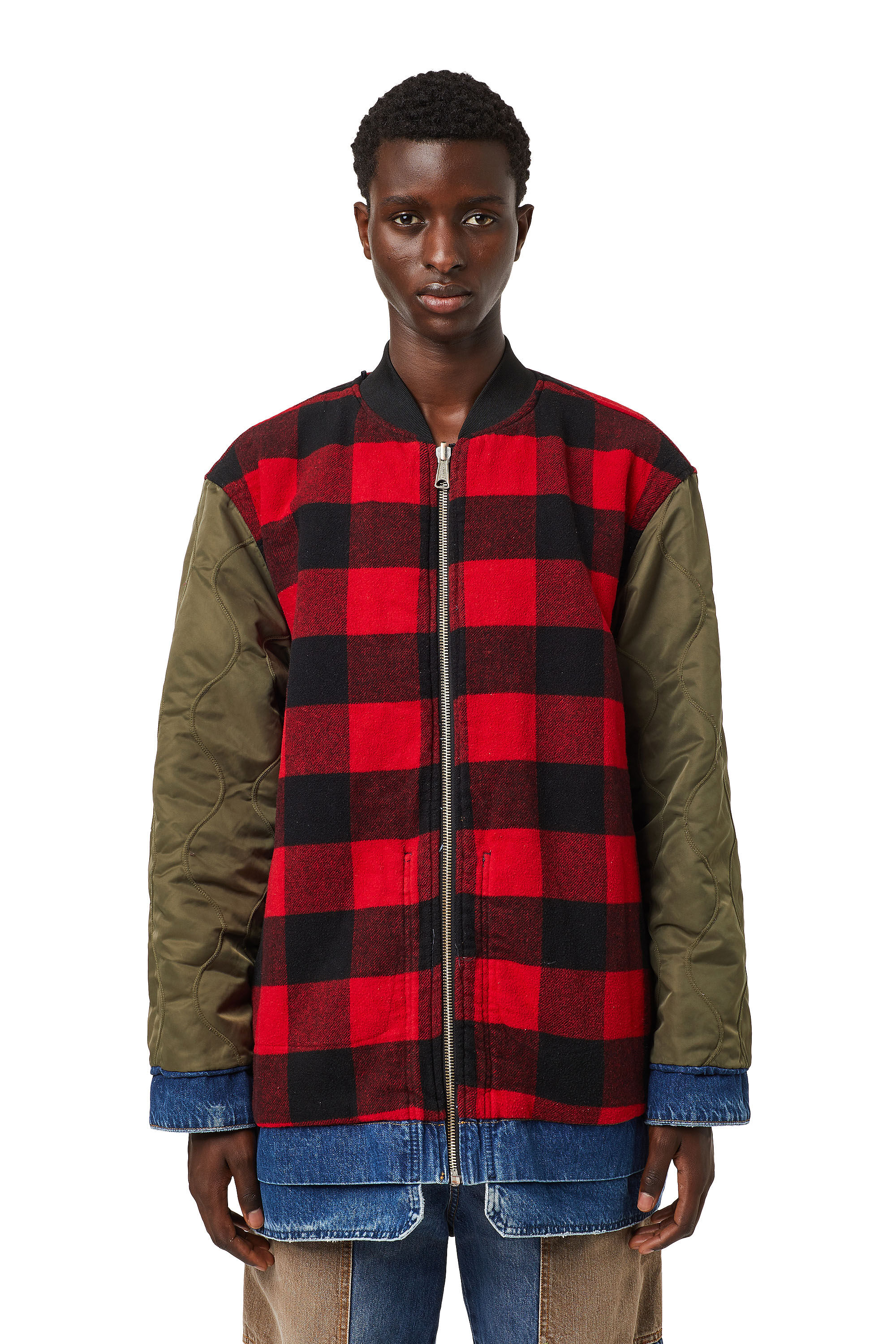 D-HIBRID-SP Man: Reversible jacket with detachable vest | Diesel