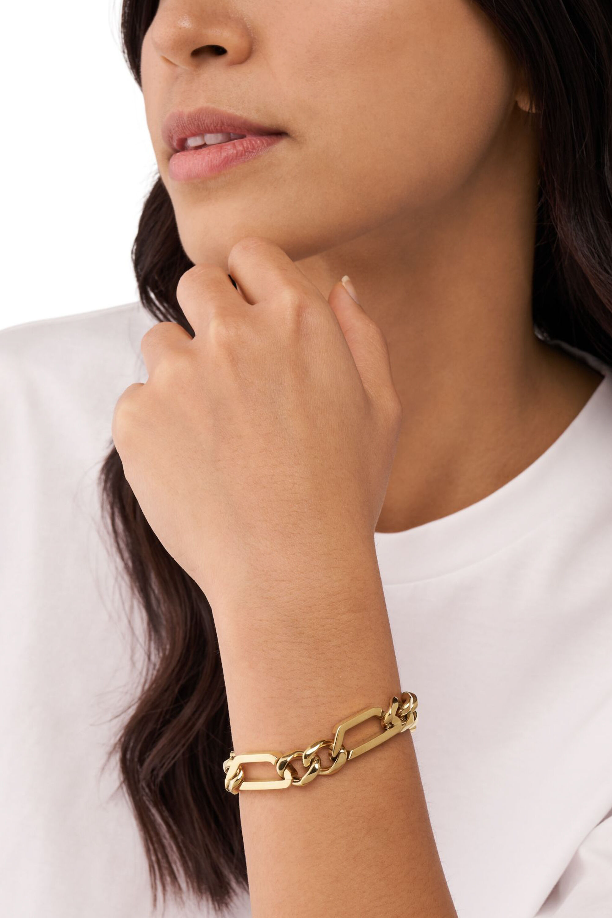 アクセサリー DIESEL Gold-Tone Stainless Steel Chain Diesel Gold-Tone Stainless Steel Chain Necklace - DX1567710