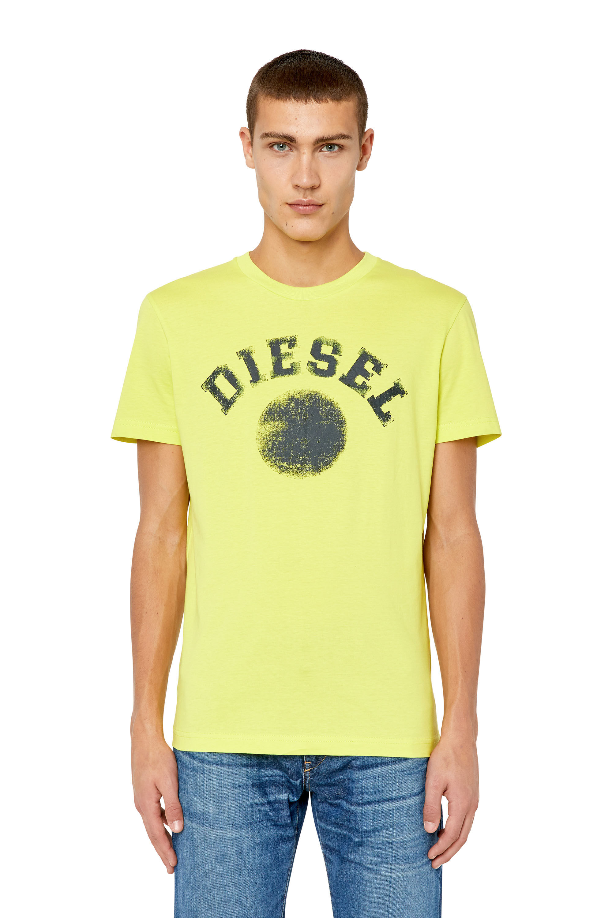 T-DIEGOR-K56 Man: T-shirt with logo and circle print | Diesel