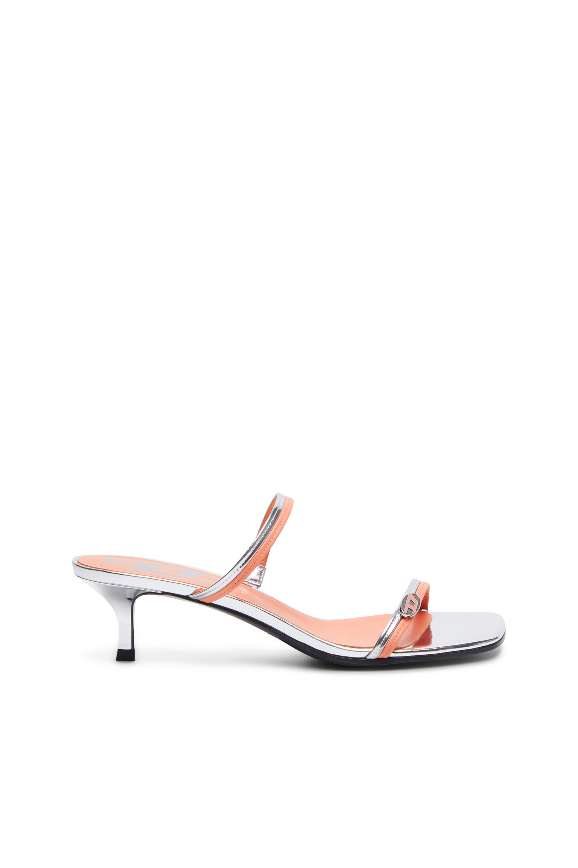 D-KITTIE SD Woman: Strappy sandals in mirrored leather | Diesel