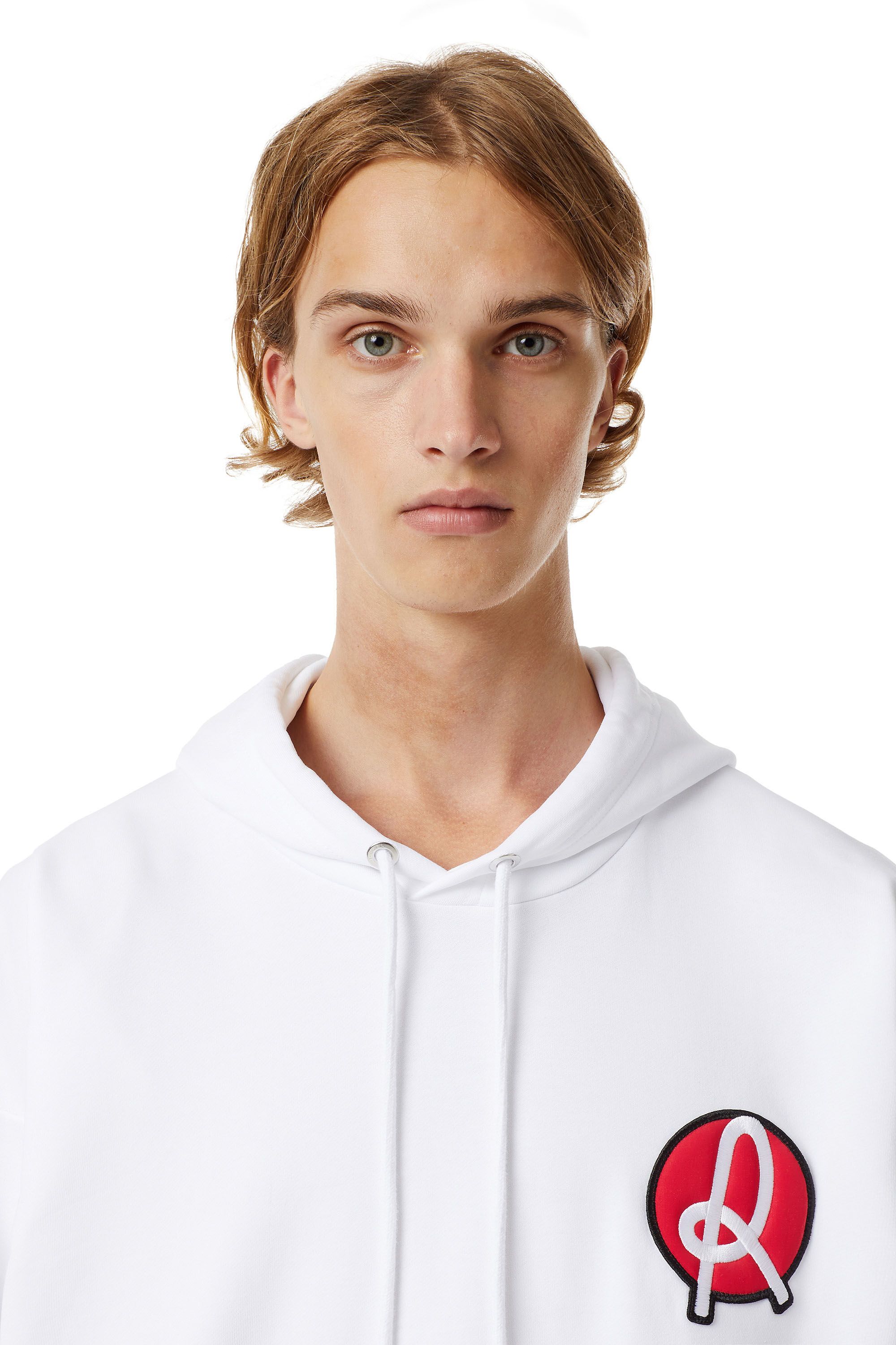 Diesel - LR-S-GIRK-HOOD-VIC, Man's Diesel x L.R. Vicenza hoodie in White - 5