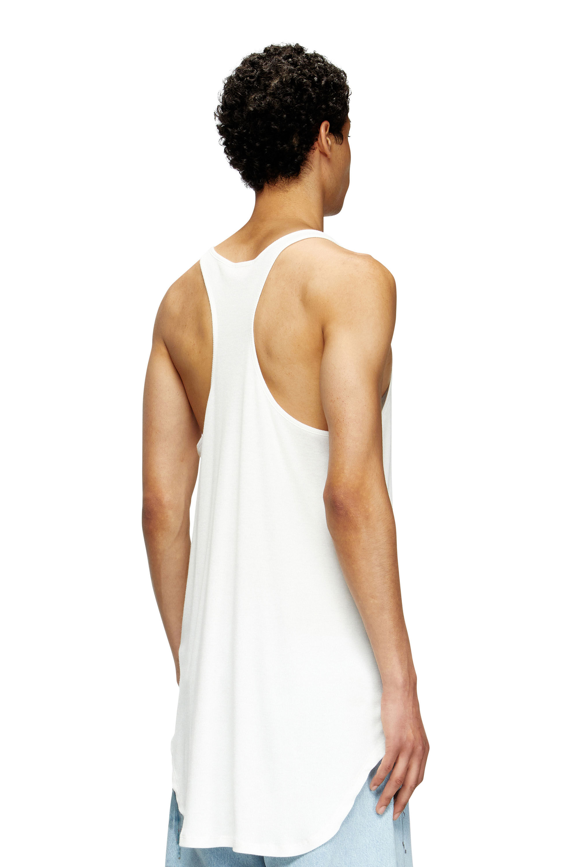 Diesel - PR-T-SHANRY-TOM25, Camiseta de tirantes con estampado gráfico Unisex in Blanco - 4