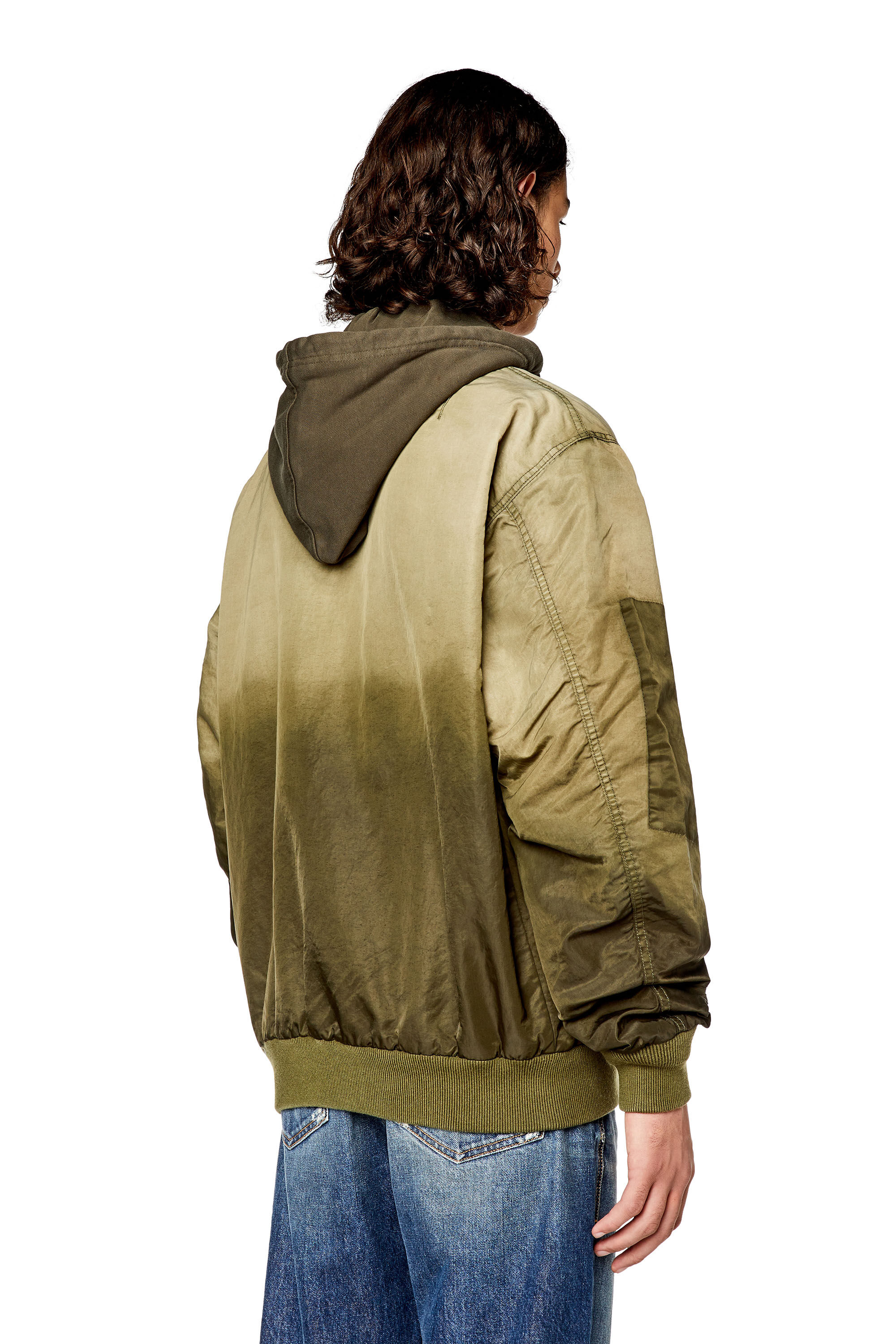 Diesel hooded bomber jacket clearance