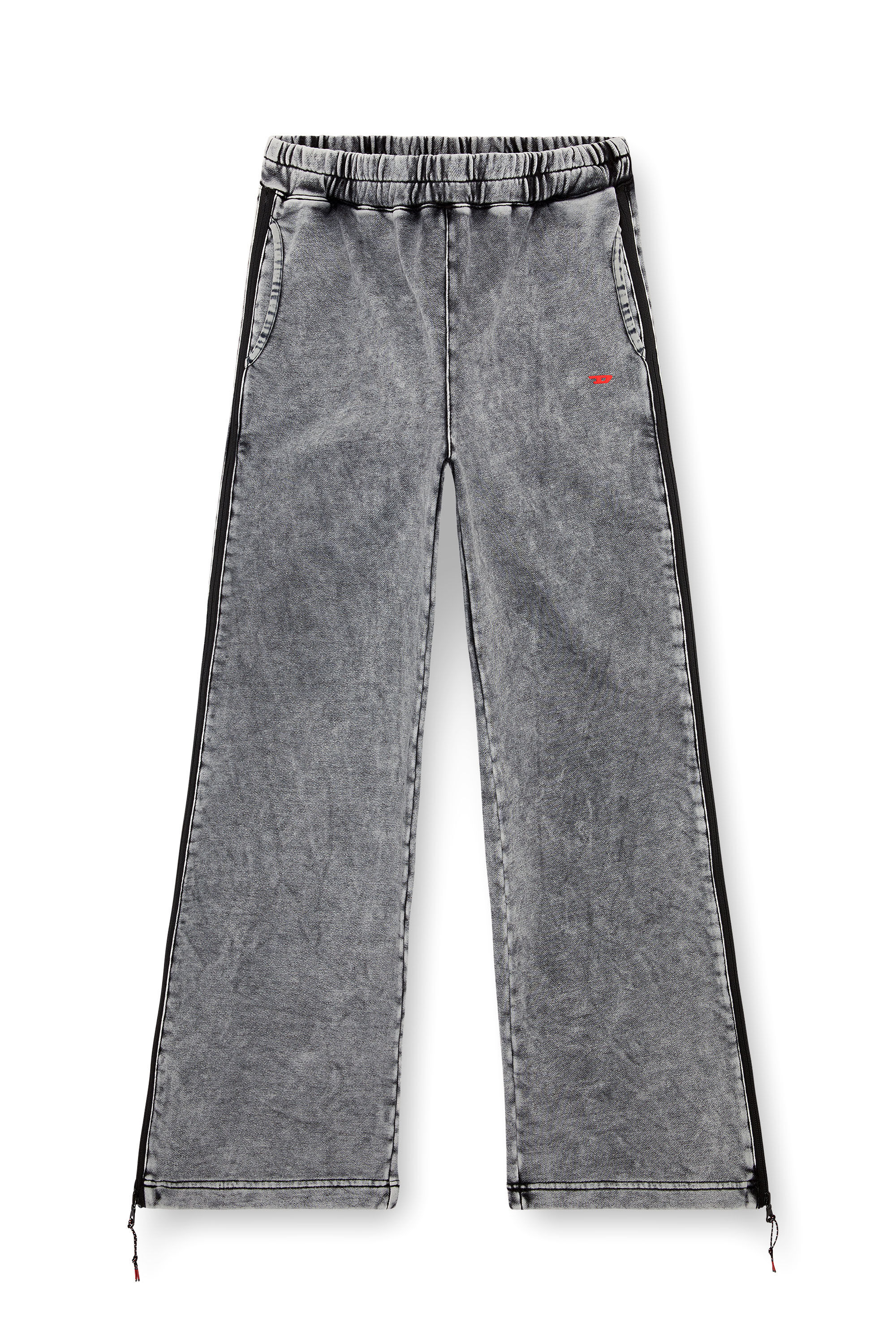 Women's Faded track pants with zip sides | Grey | Diesel