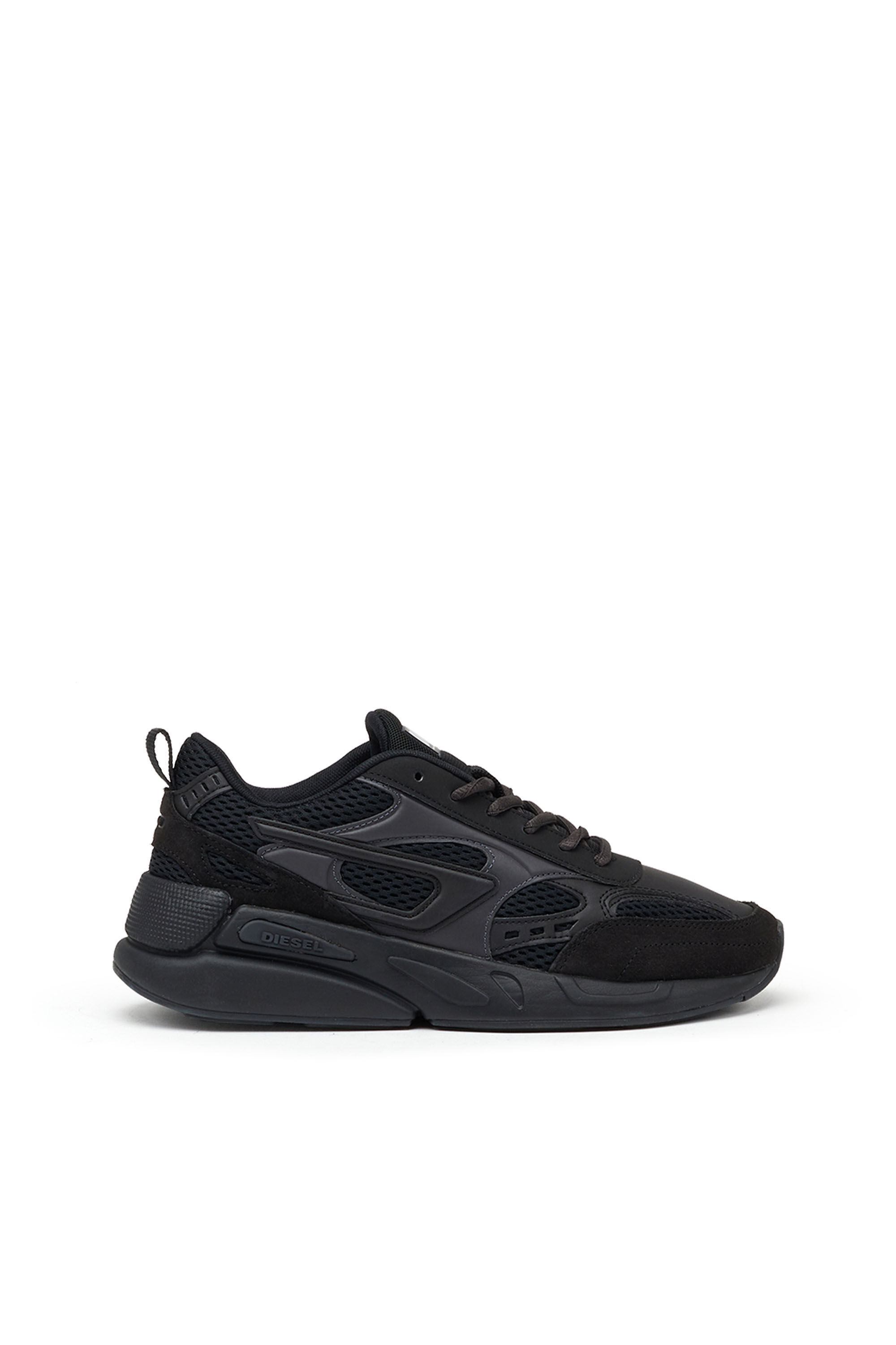 S-SERENDIPITY SPORT - Sneakers in mesh and suede | Black | DieselJourneyX