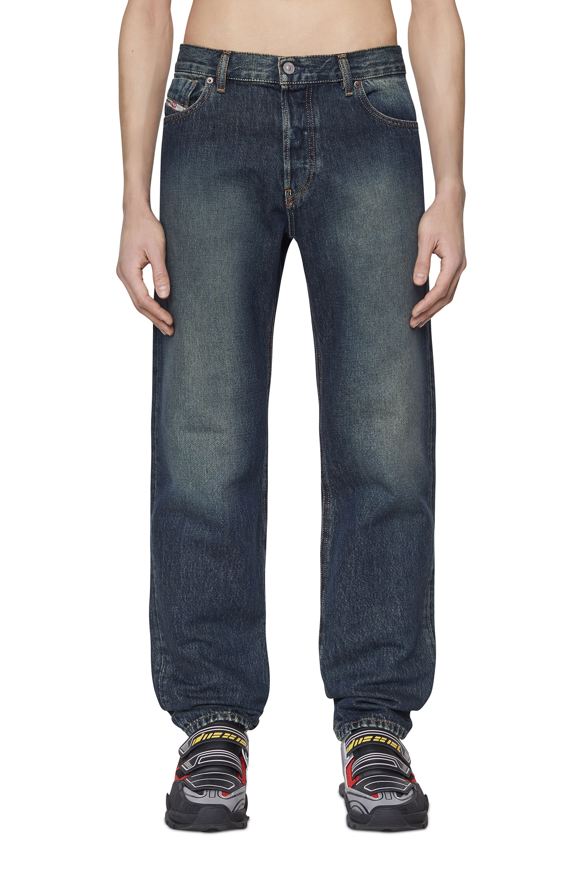 Diesel - Straight Jeans 2010 D-Macs 09C04, Azul Oscuro - Image 3