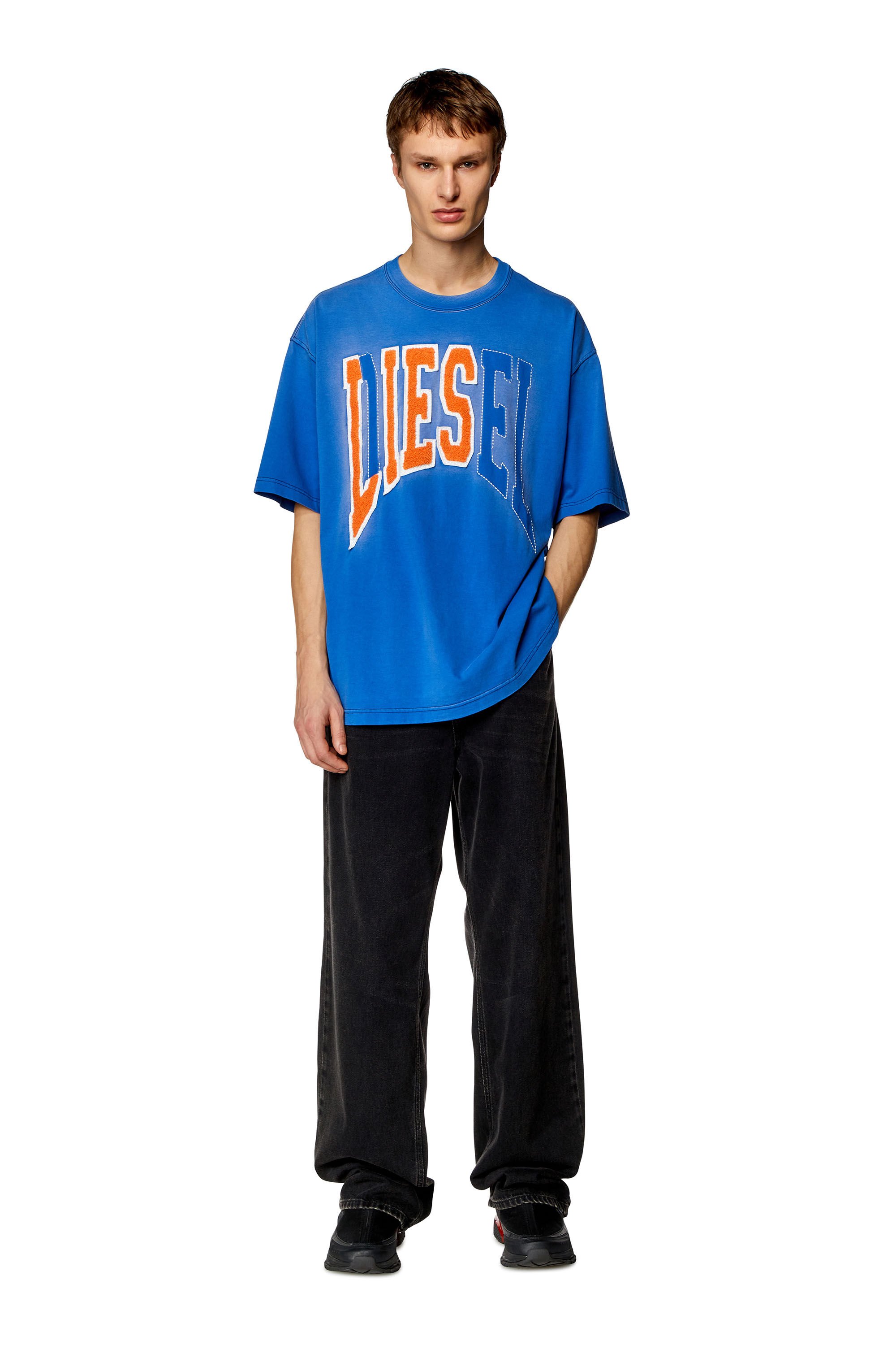 男の子向けプレゼント集結 | logo Lies Diesel with T-shirt Oversized Men's Blue Diesel | 小物