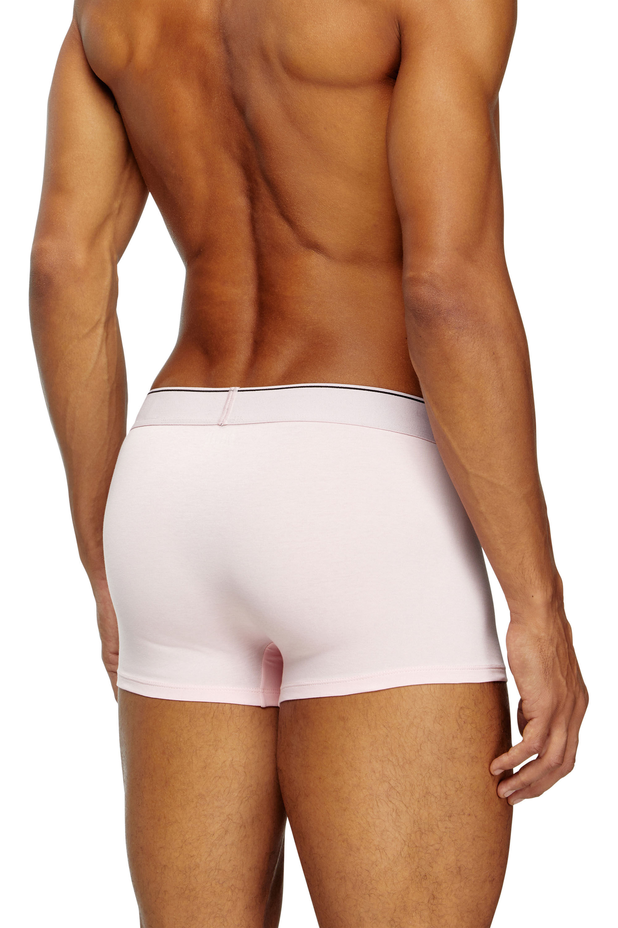 Diesel - DAMIEN-D-BOX-3PACK, Man's 3-pack boxer briefs in stretch cotton in Pink/Black - 3