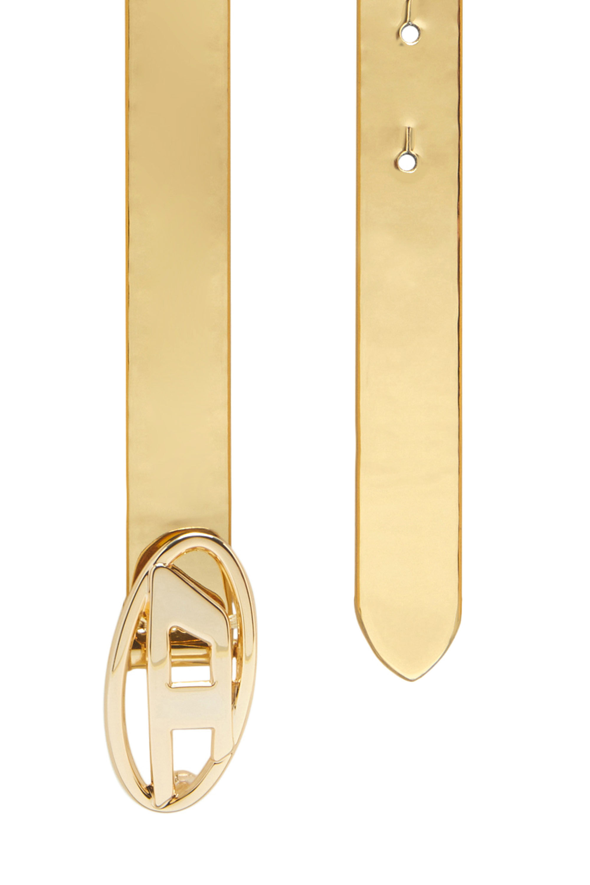 【DIESEL】 GOLD B-1DR SKINNY LLIC BELT Diesel B-1dr Leather Belt In Gold | ModeSens
