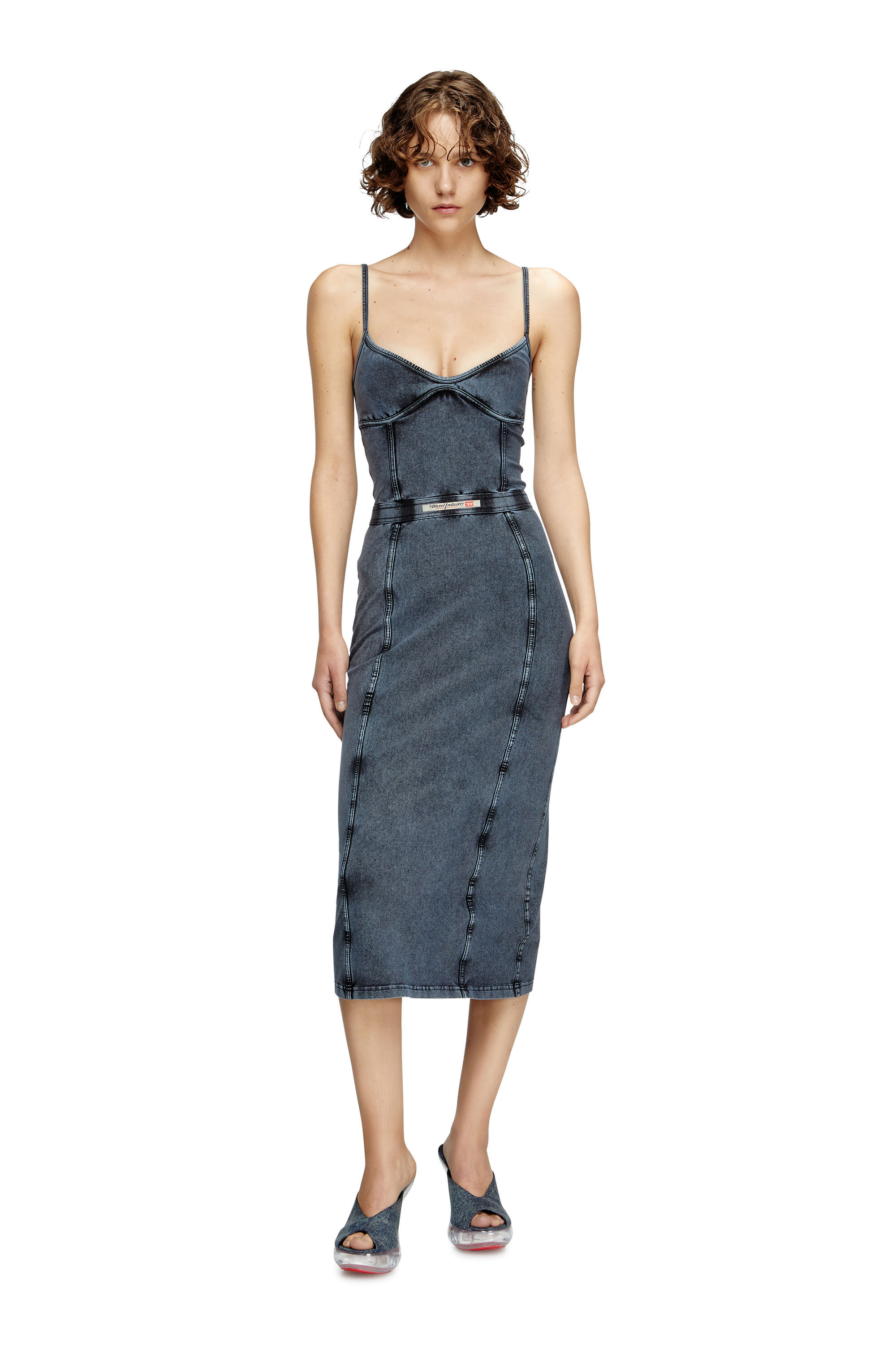 ワンピース DIESEL Women Mid Skirts A18964 0CMBP01 BLUE A15567_0GIAC_89R_C.jpg
