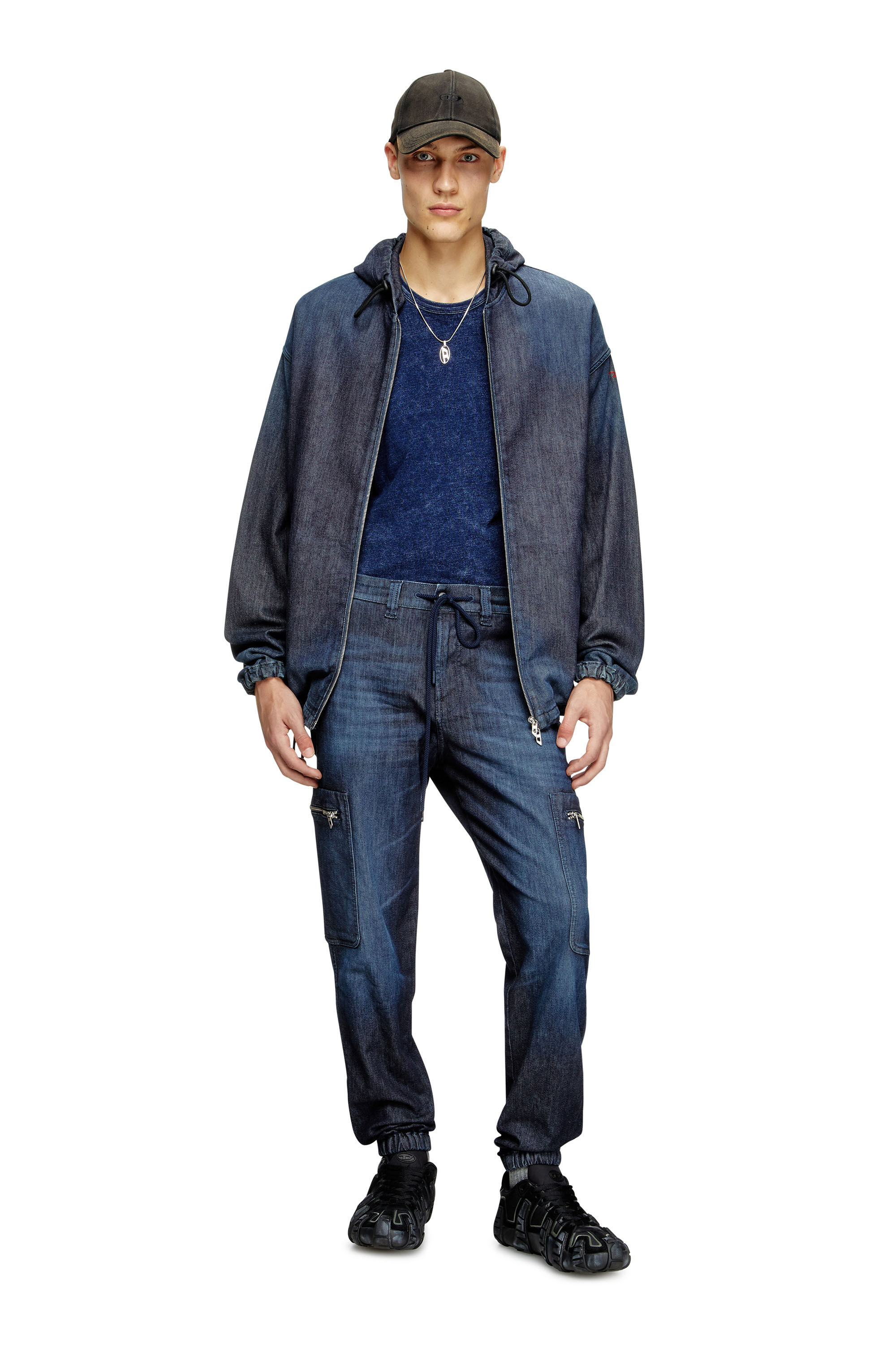 Diesel - Slim D-Lab JoggJeans® 09L11 Unisex, Azul Oscuro - 1