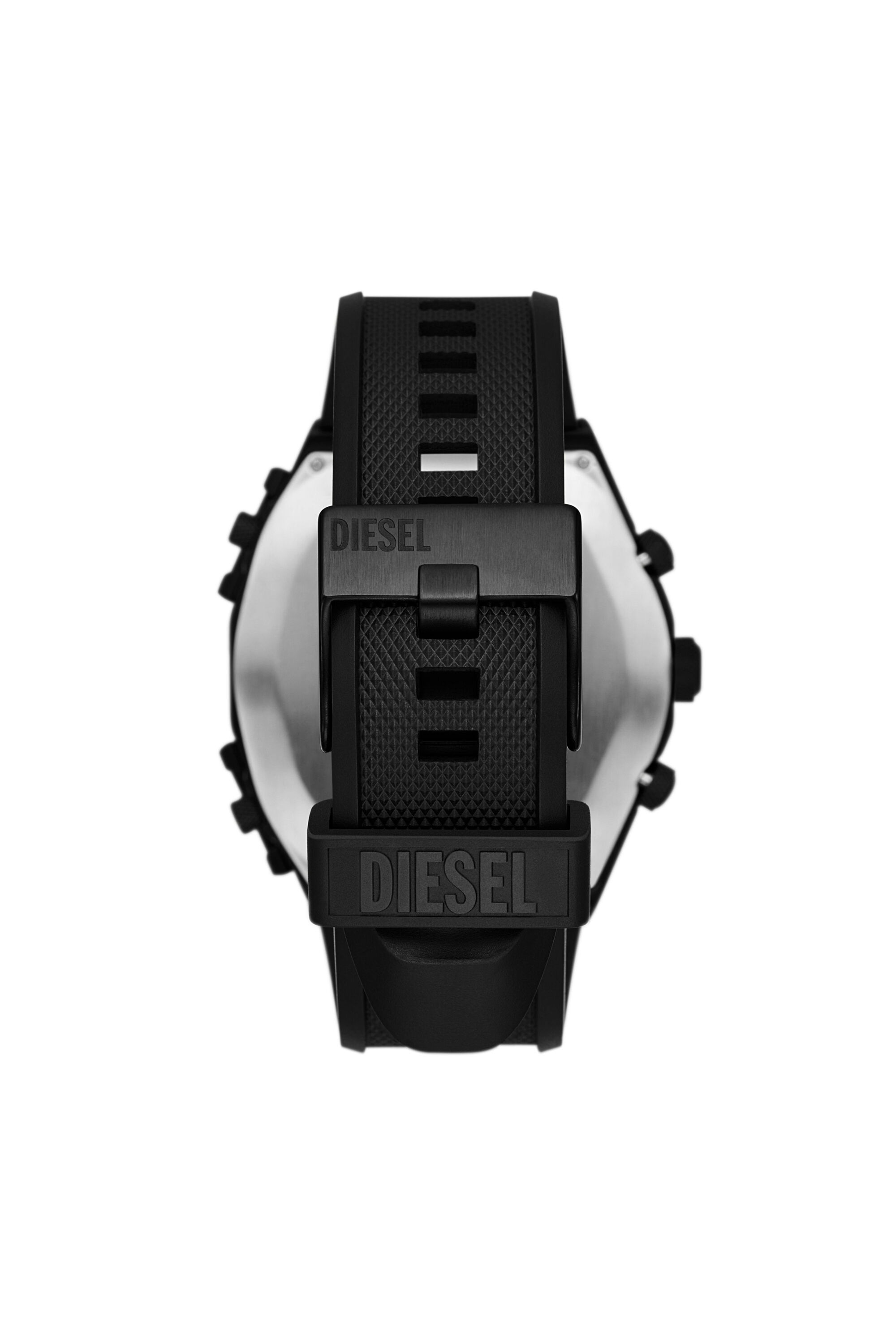 Men\'s Sideshow Black Silicone Diesel DZ7474 Watch 