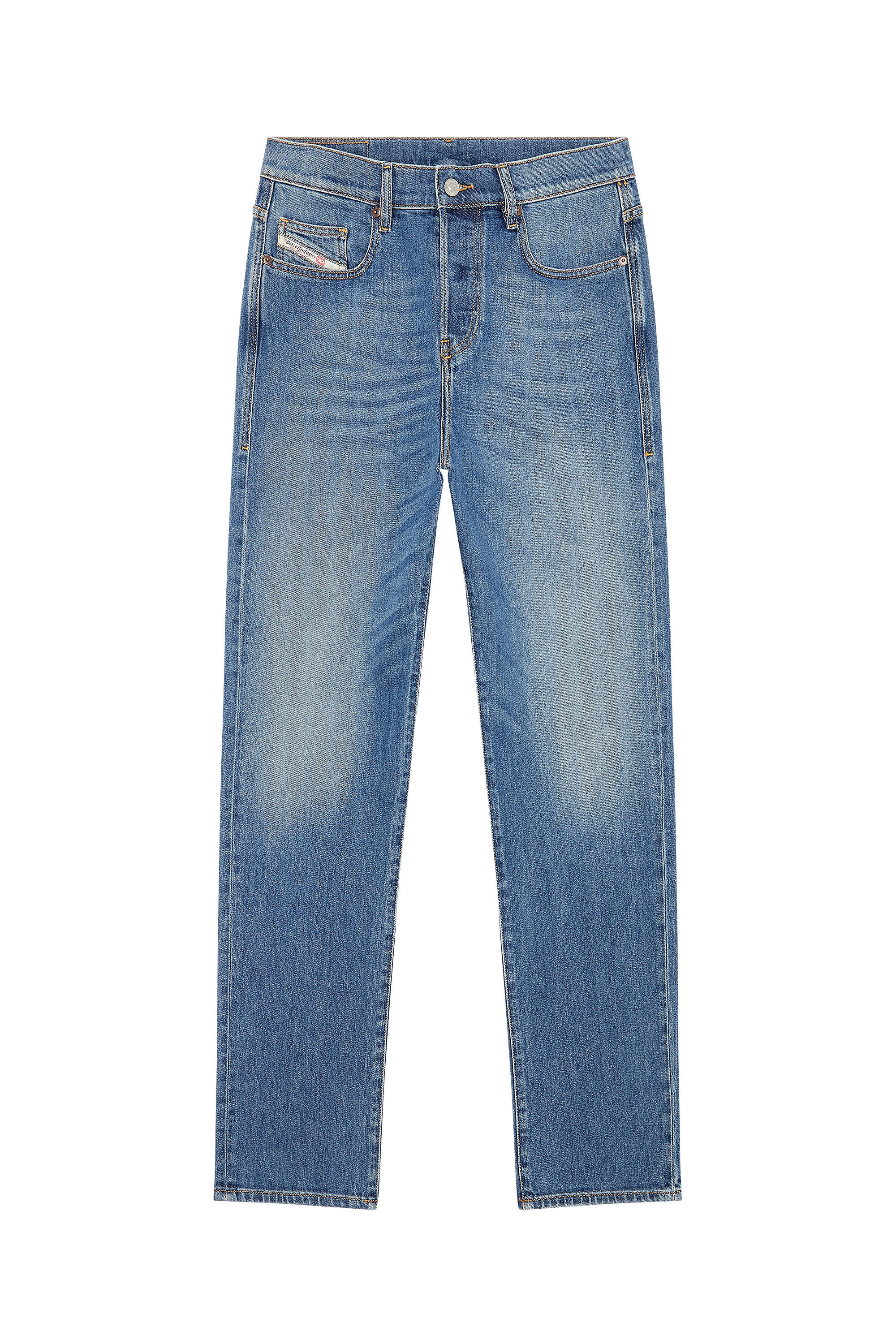 Diesel - Man Straight Jeans 2020 D-Viker 09F88, Medium blue - Image 2