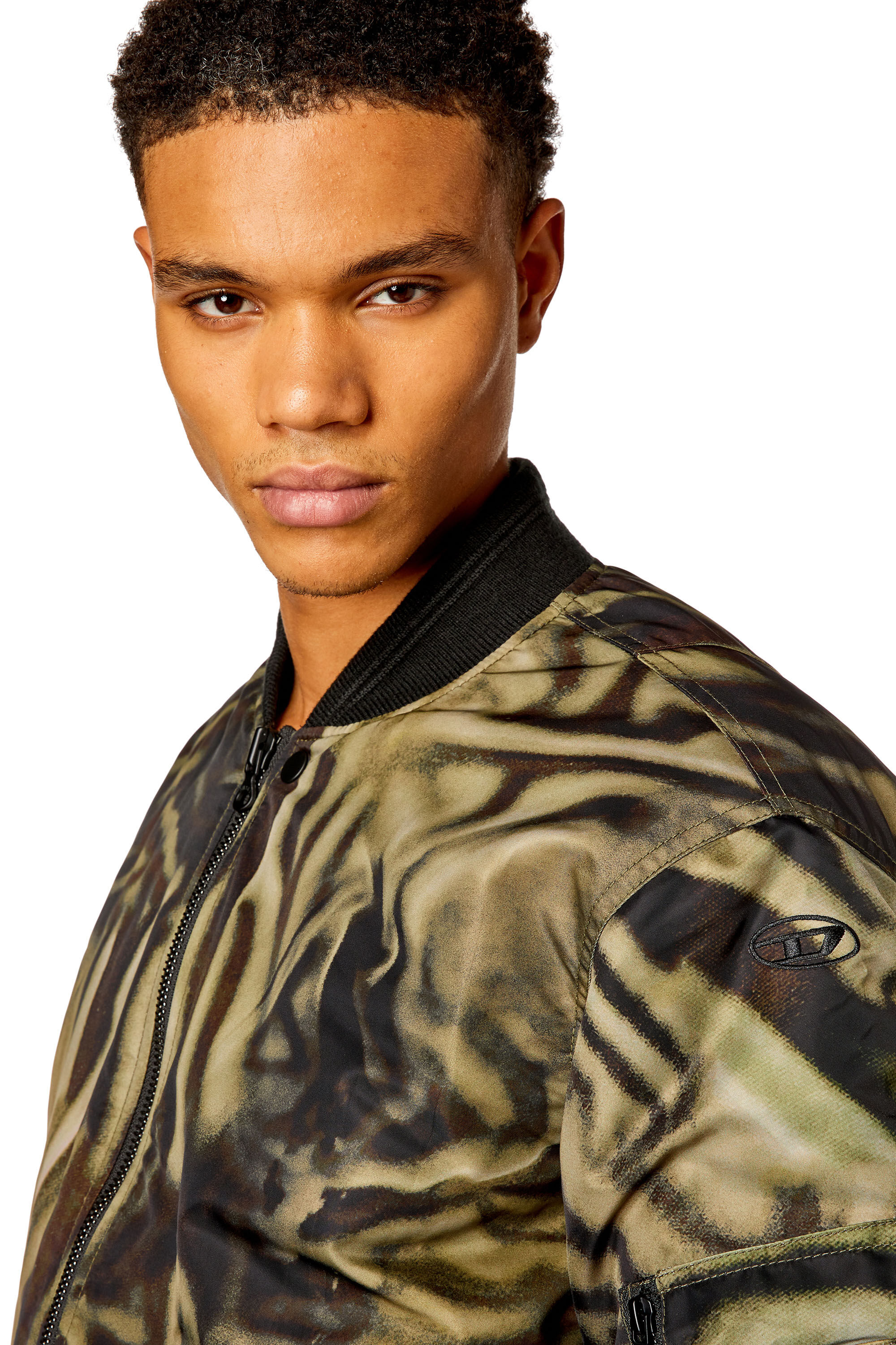 Zebra print bomber jacket on sale