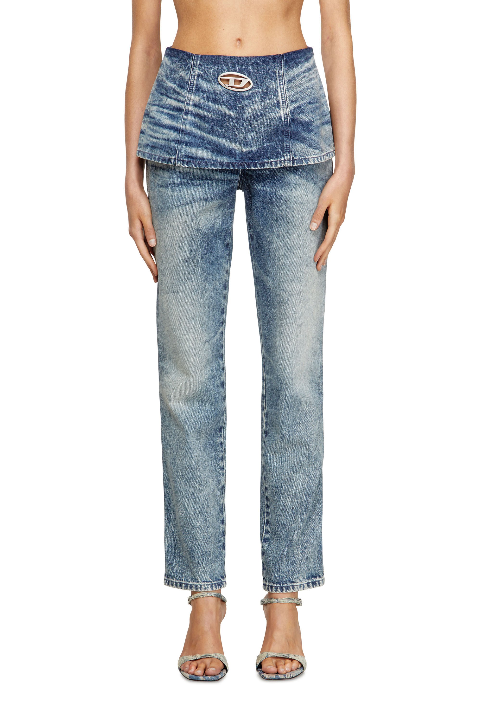 Diesel - Slim Jeans D-Hourjian 007DA Mujer, Azul Claro - 3