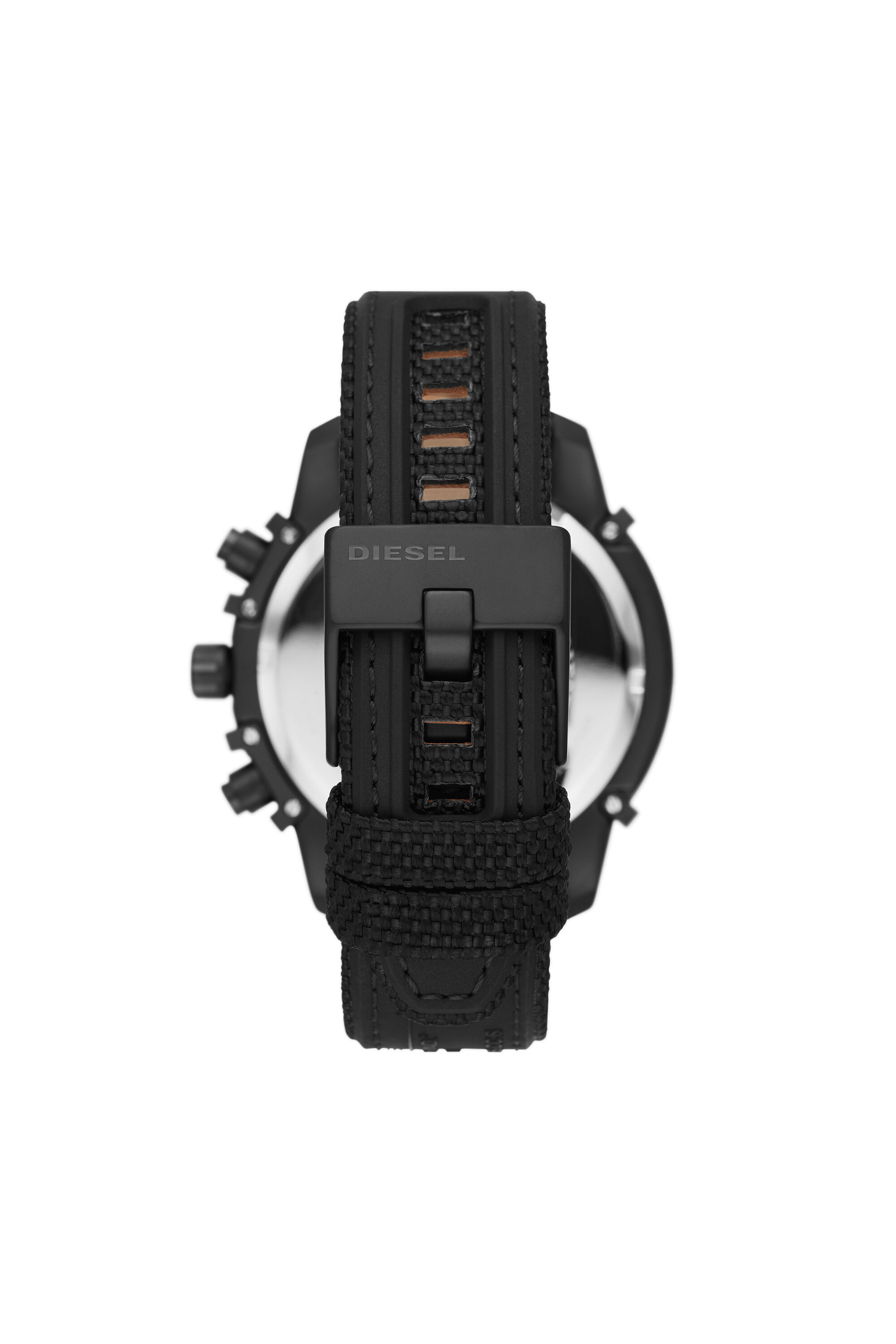 DZ4556 Man: Griffed chronograph black canvas watch | Diesel