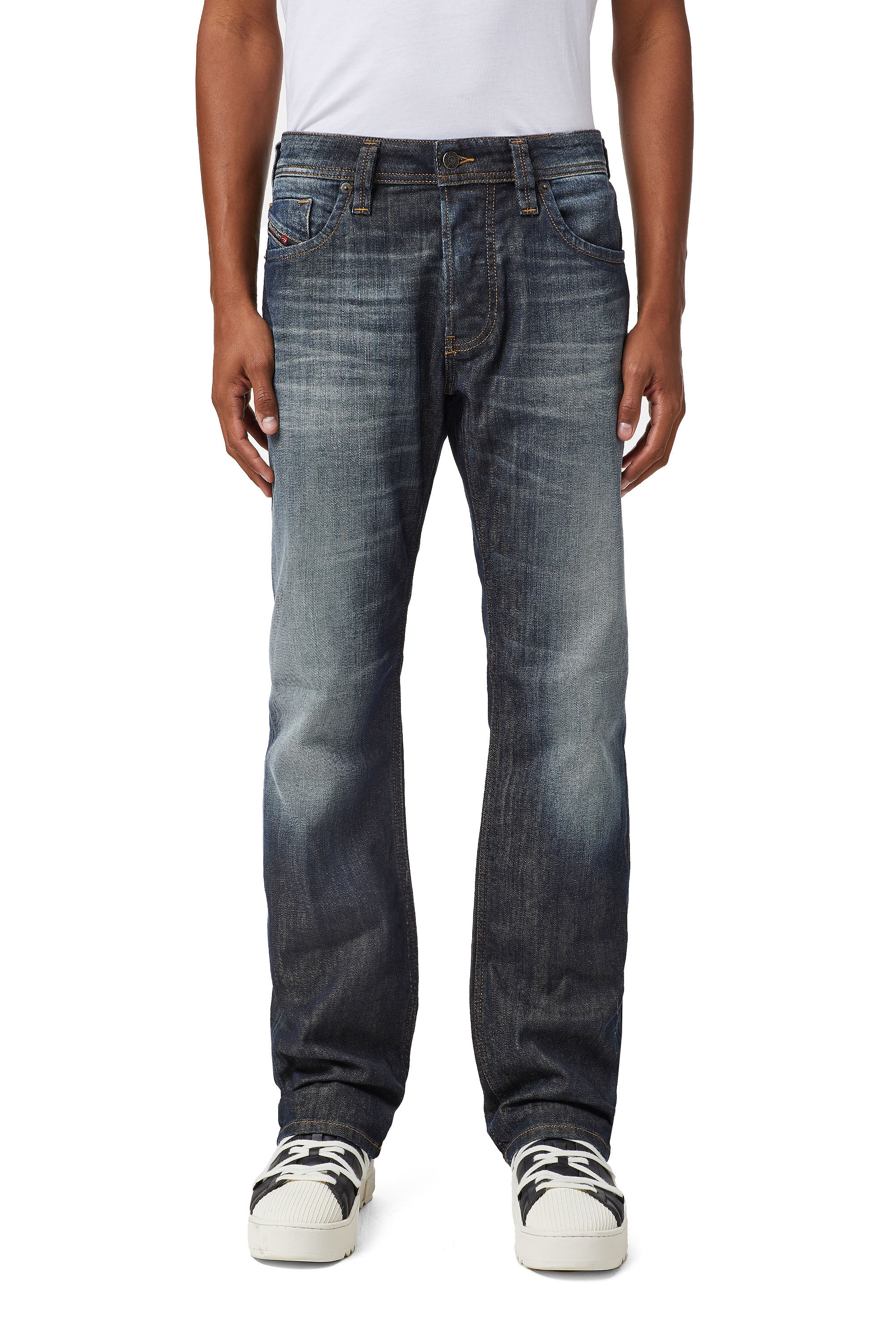 Diesel - Larkee 009EP Straight Jeans, Azul Oscuro - Image 3