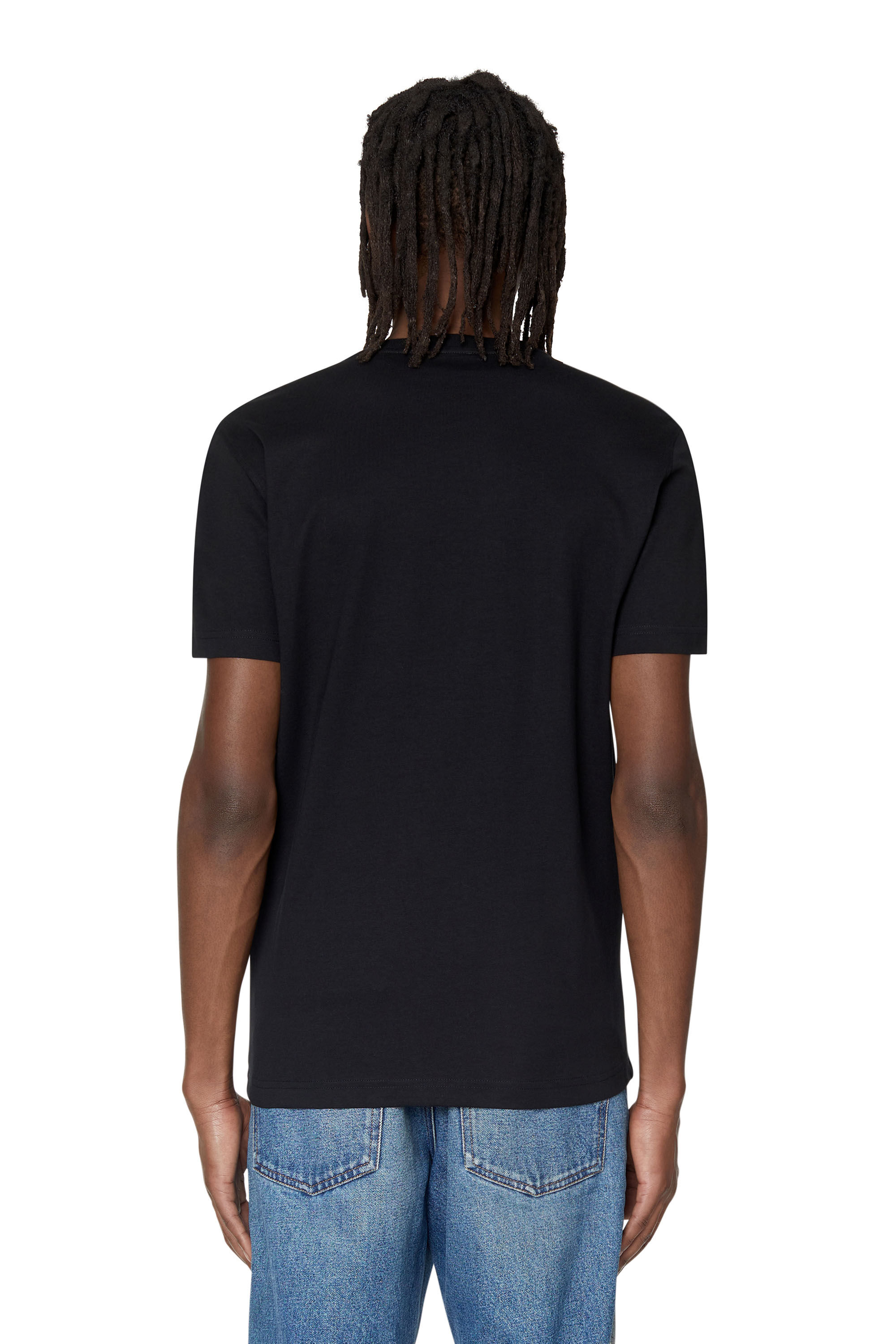 関税込【DIESEL】Diegos N29 short sleeve T-shirt★Black★ロゴ T-DIEGOR-E10 Man: T-shirt with flocked logo print | Diesel