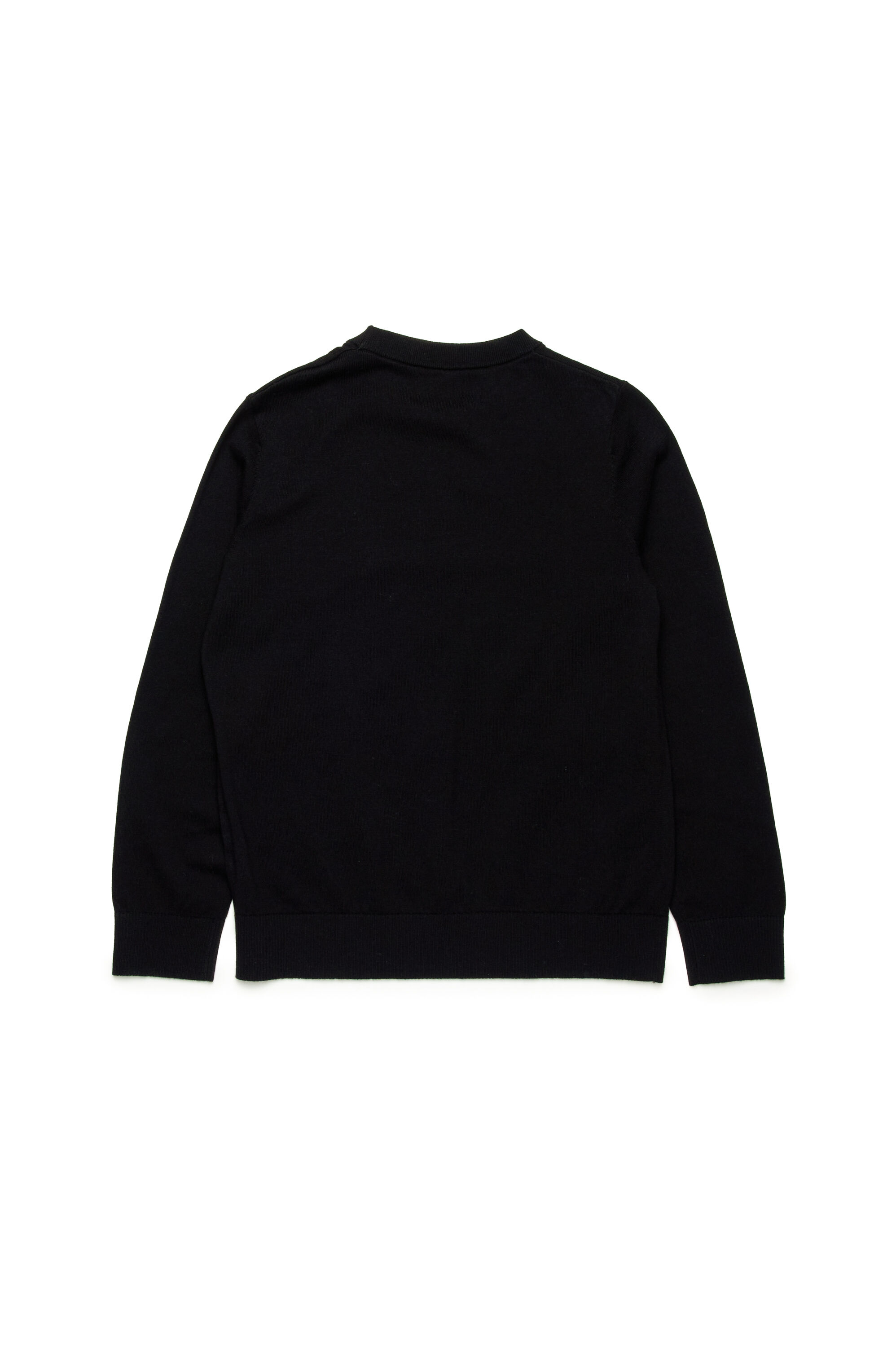 Diesel - KVIERI, Jersey de algodón con bordado Oval D Hombre in Negro - 2