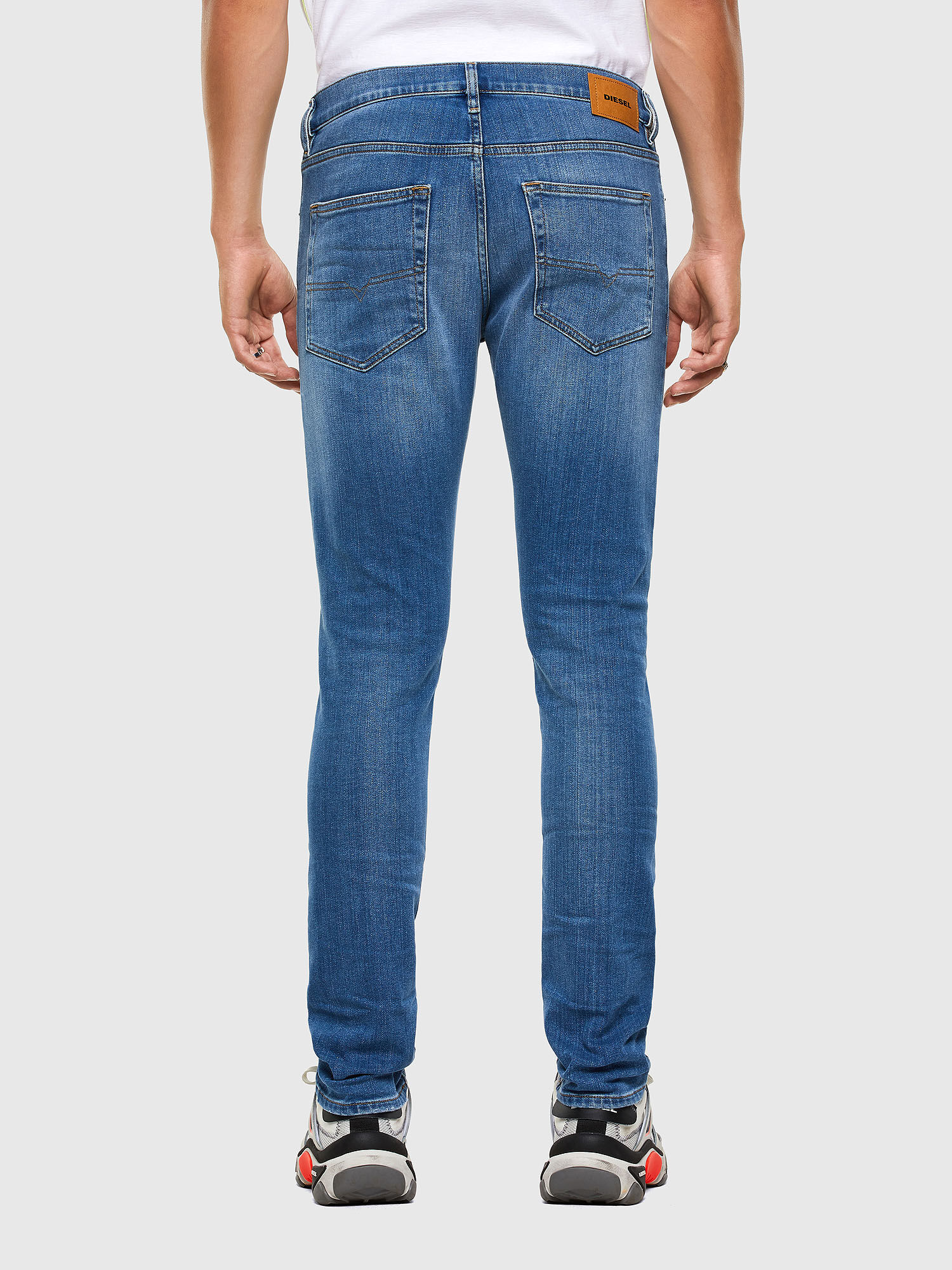 Diesel - D-Luster Slim Jeans 009EK, Light Blue - Image 3
