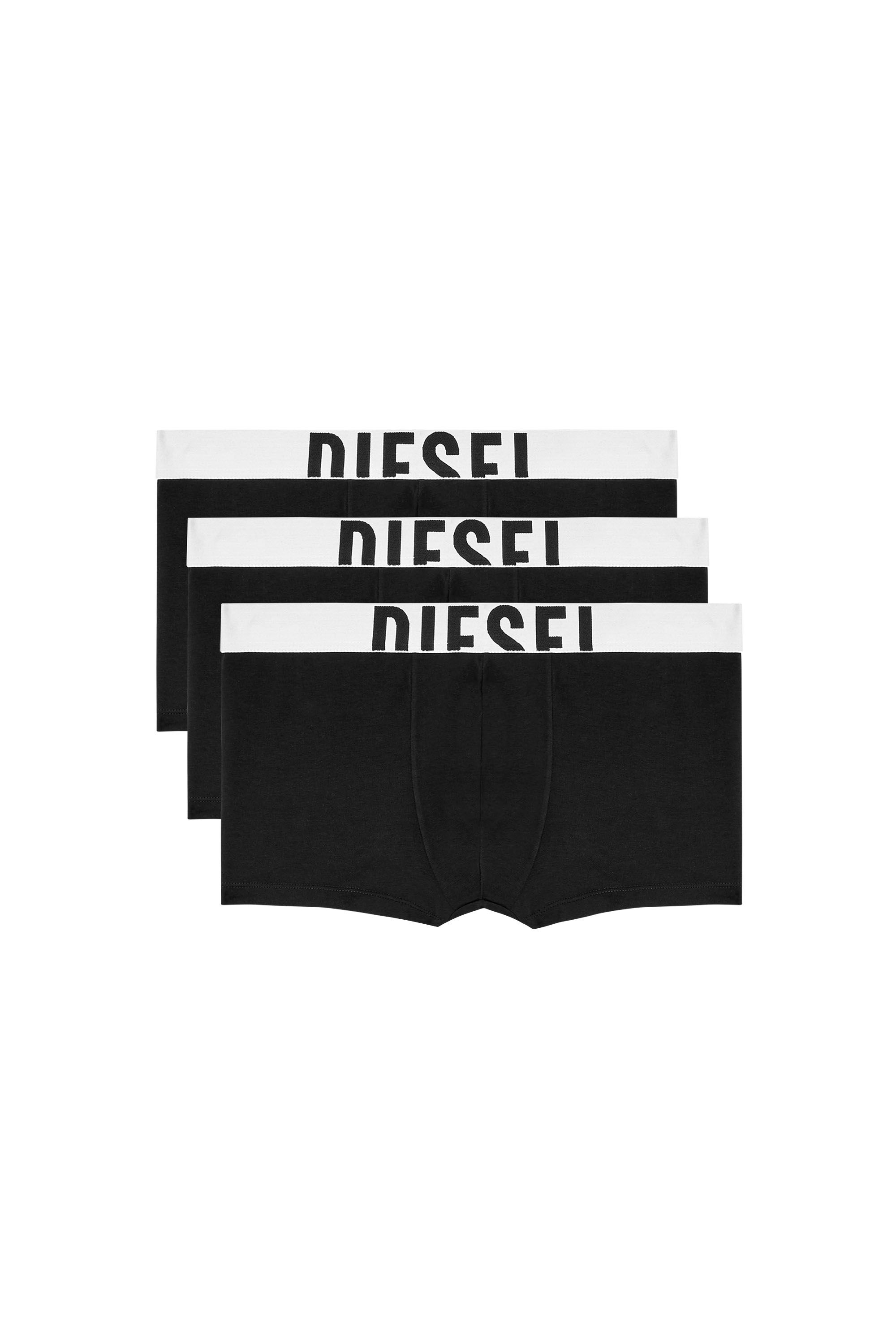 Diesel - DAMIEN-D-POP-3PACK-40, Man's Three-pack boxer briefs in stretch cotton in Multicolor/Black - 4