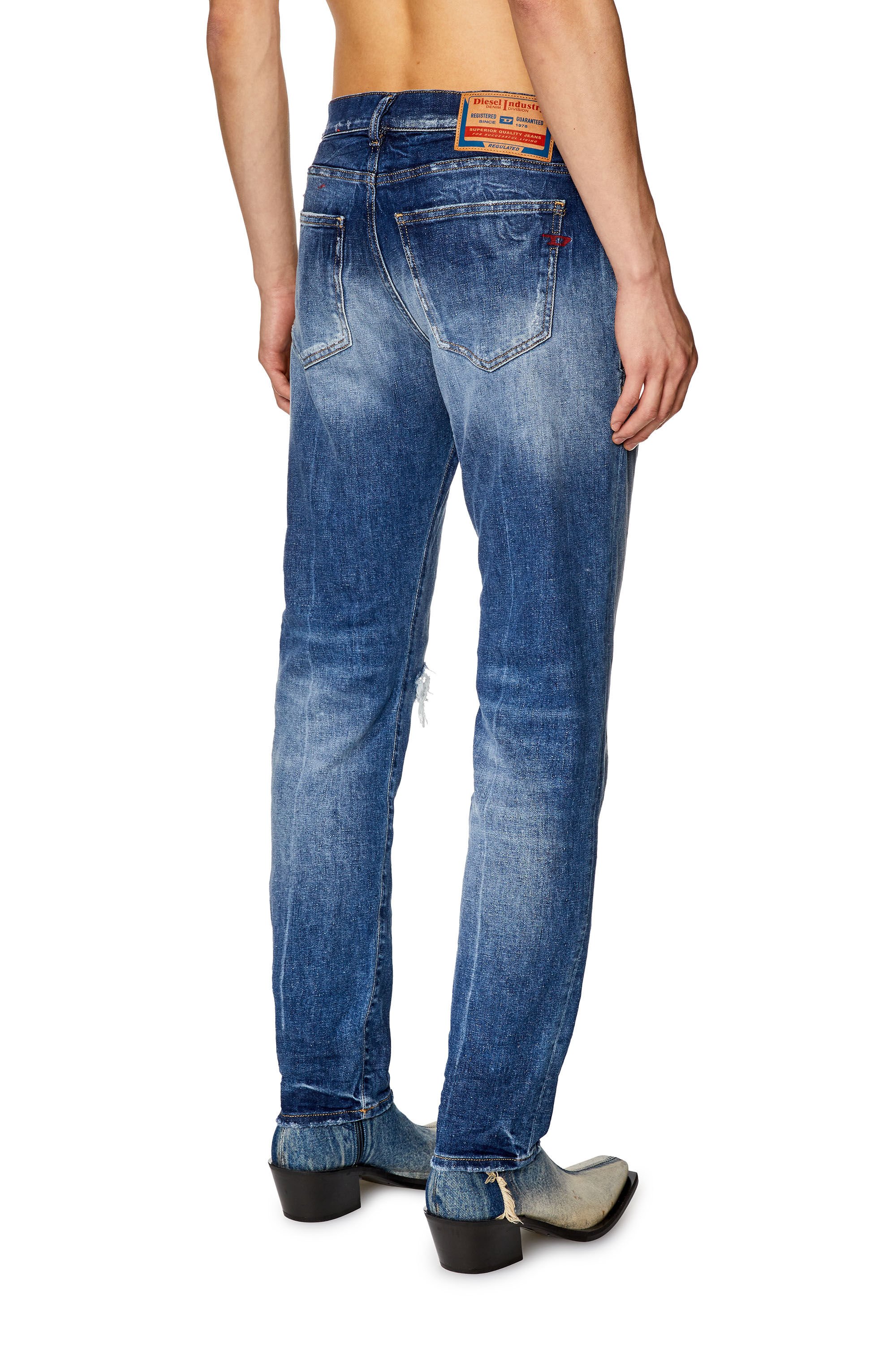 Diesel - Slim Jeans 2019 D-Strukt 09G15, Azul medio - Image 4