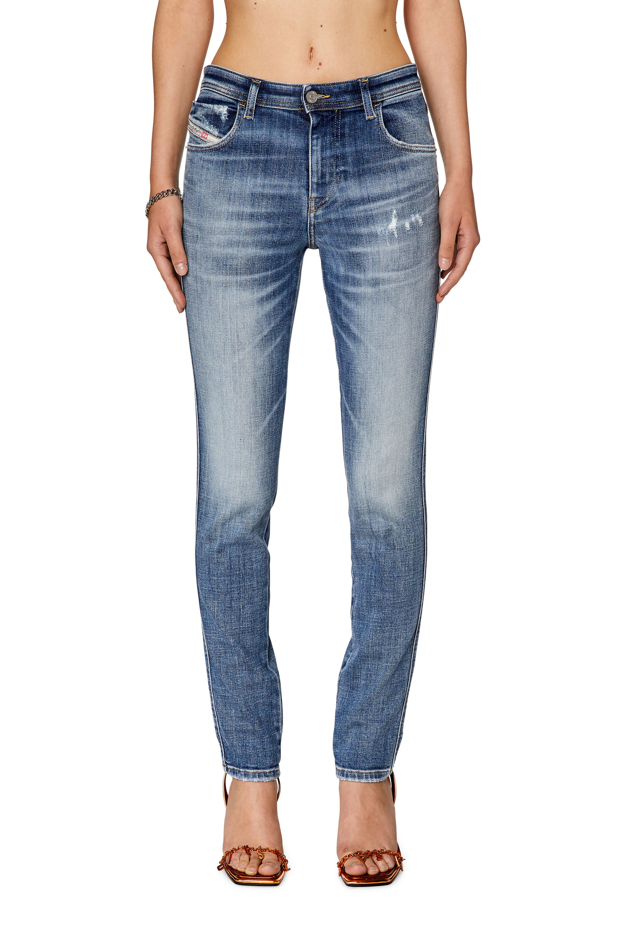 ★DIESEL★ 2015 Babhilla Denim Pants Blue A0360409C0101 2015 Babhila Skinny Jeans 09C58