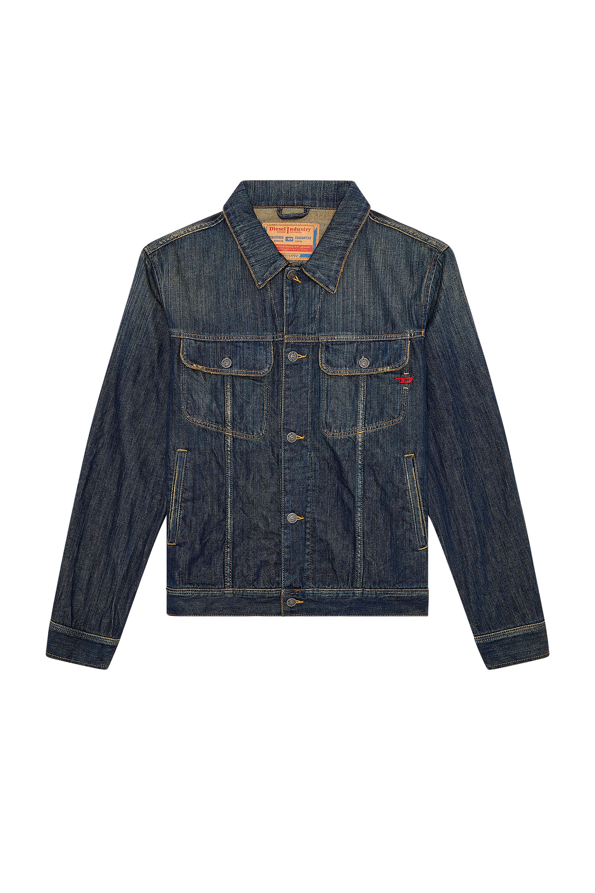 Men's Regular-fit trucker jacket | Blue | Diesel