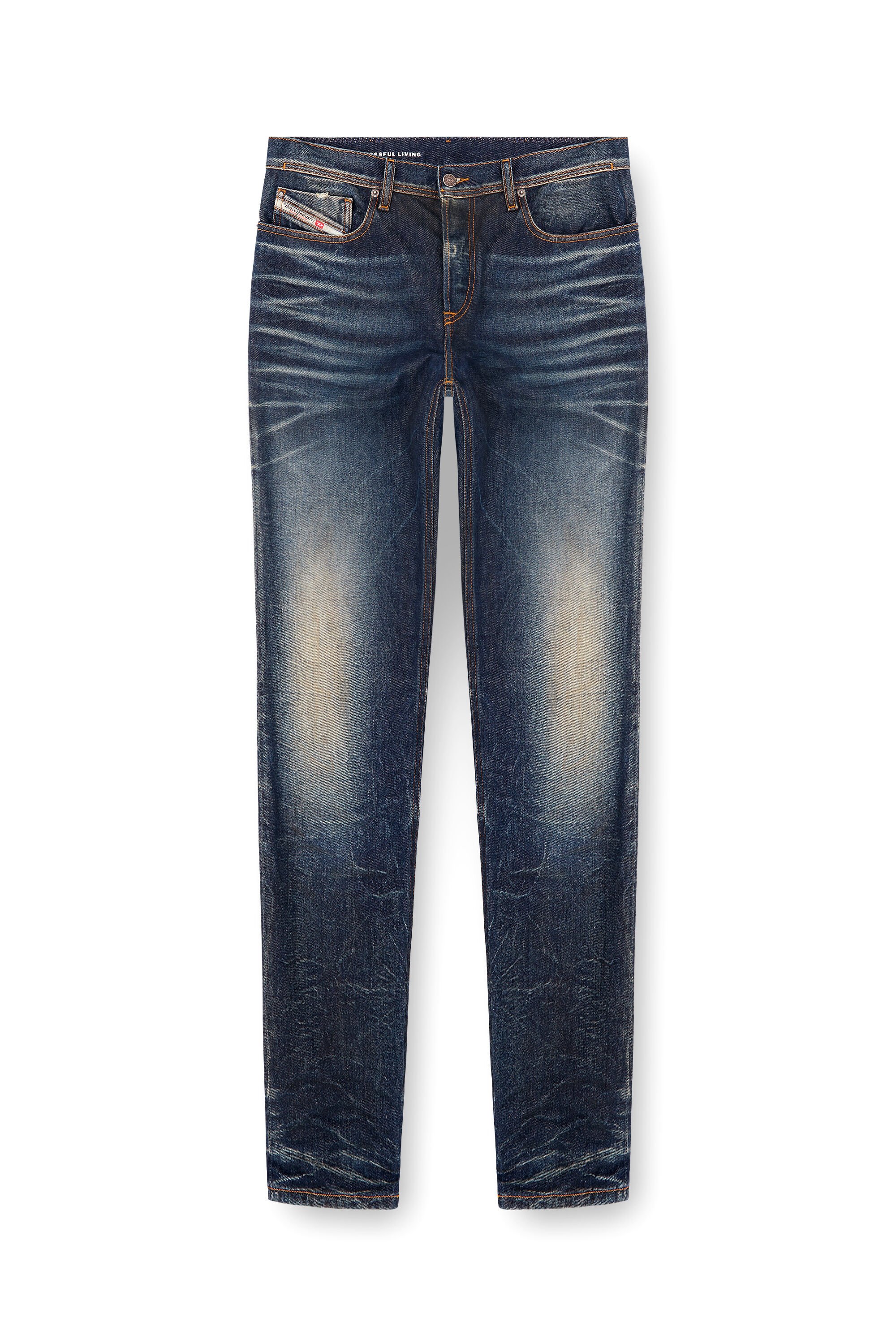 Diesel - Man's Regular Jeans 2023 D-Finitive 09L22, Dark Blue - 2