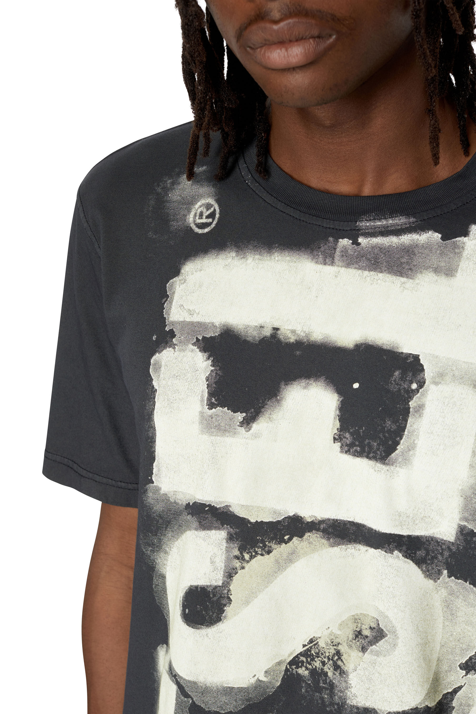 T-JUST-E16 Man: T-shirt with bleeding logo print | Diesel